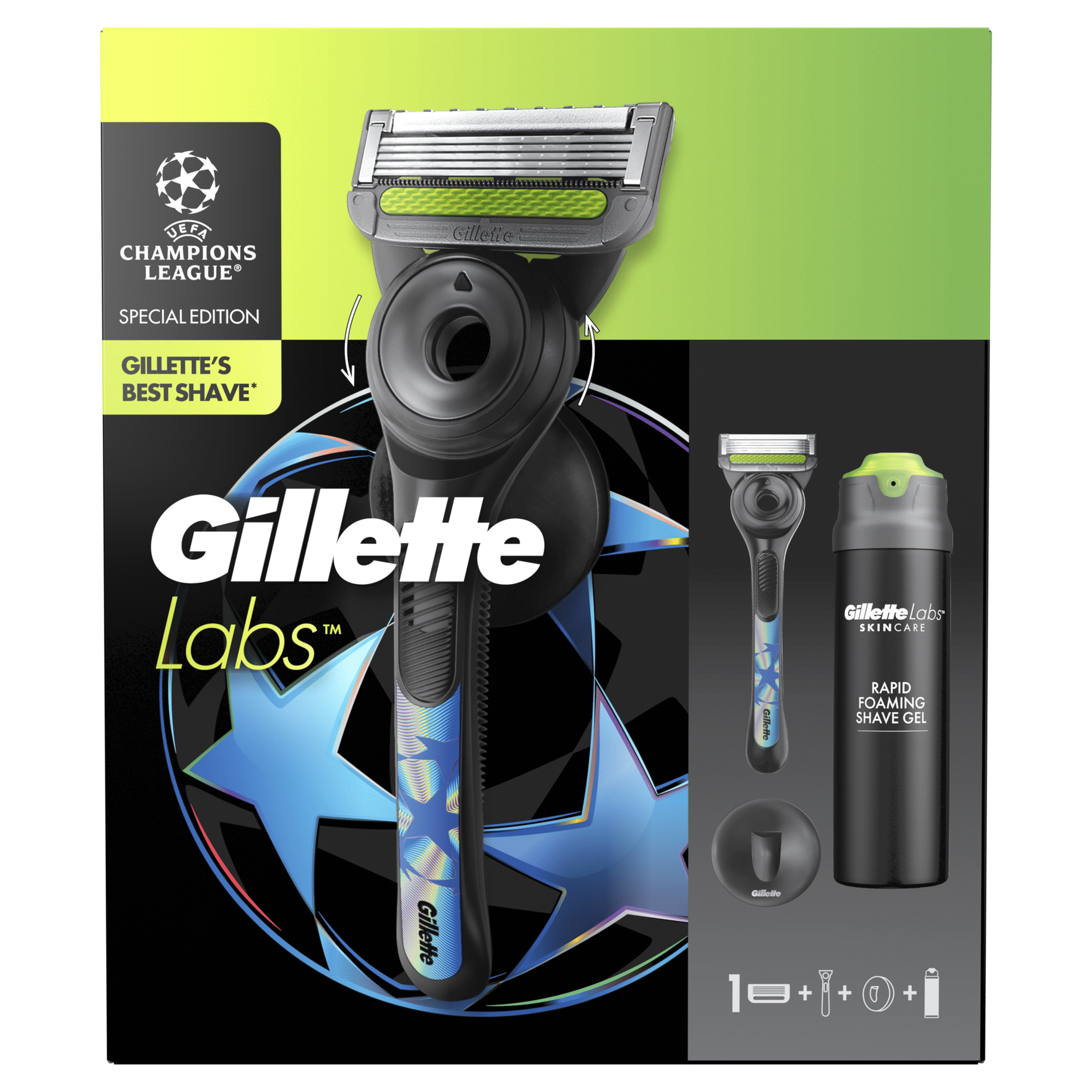 Coffret Máquina de Barbear Labs UEFA Coffret Máquina de Barbear Labs UEFA
