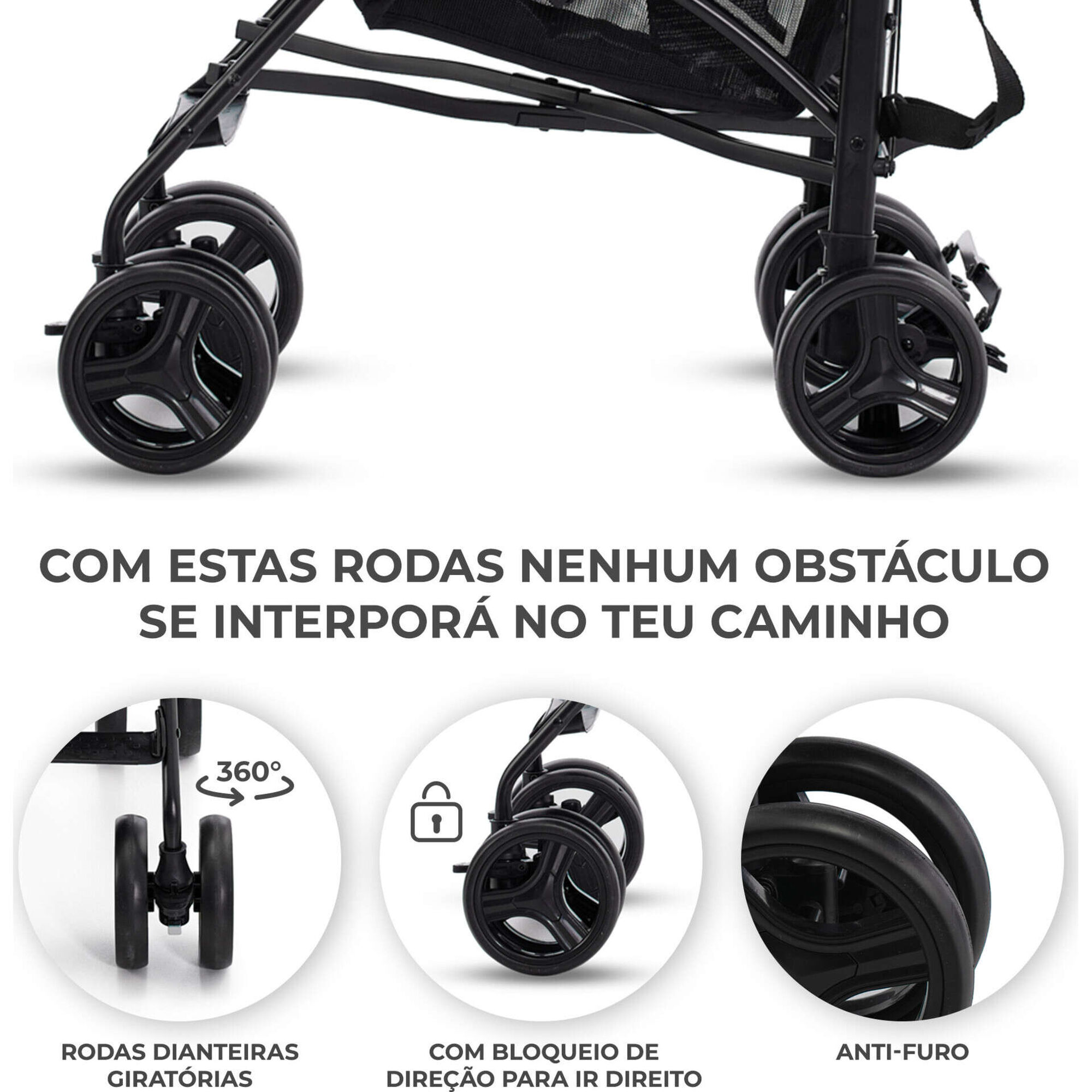 Carrinho de Passeio Bege Tik Kinderkraft