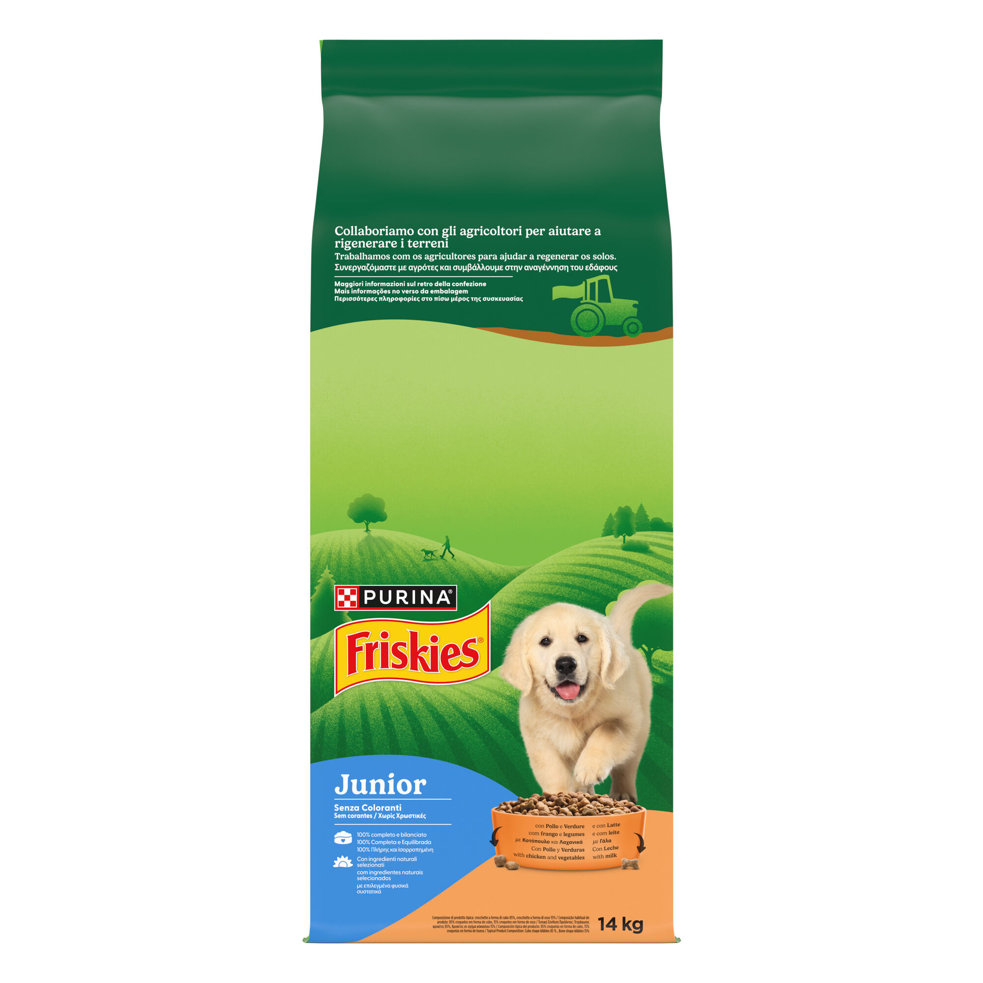 Ra&ccedil;&atilde;o para C&atilde;o J&uacute;nior Balance Frango e Legumes Purina Friskies