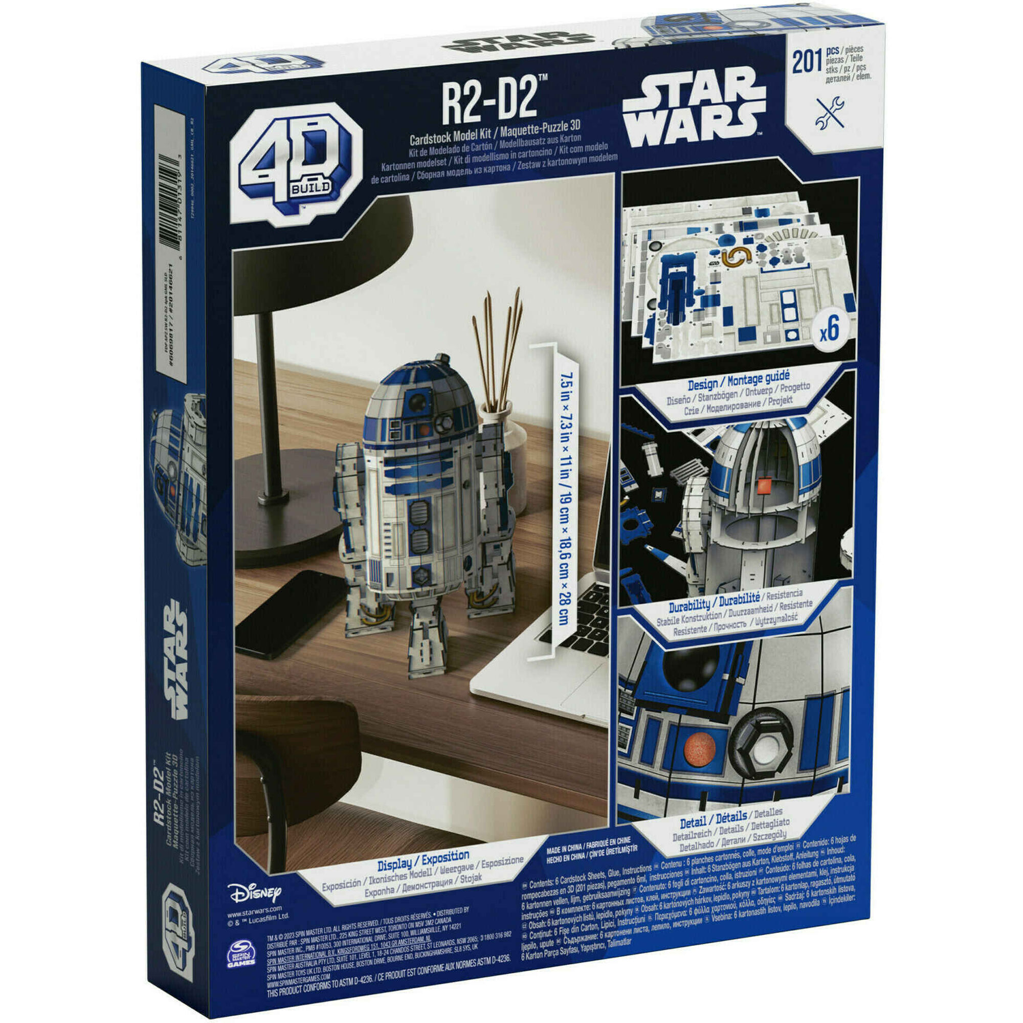Puzzle 4D R2D2 Star Wars 201 Peças
