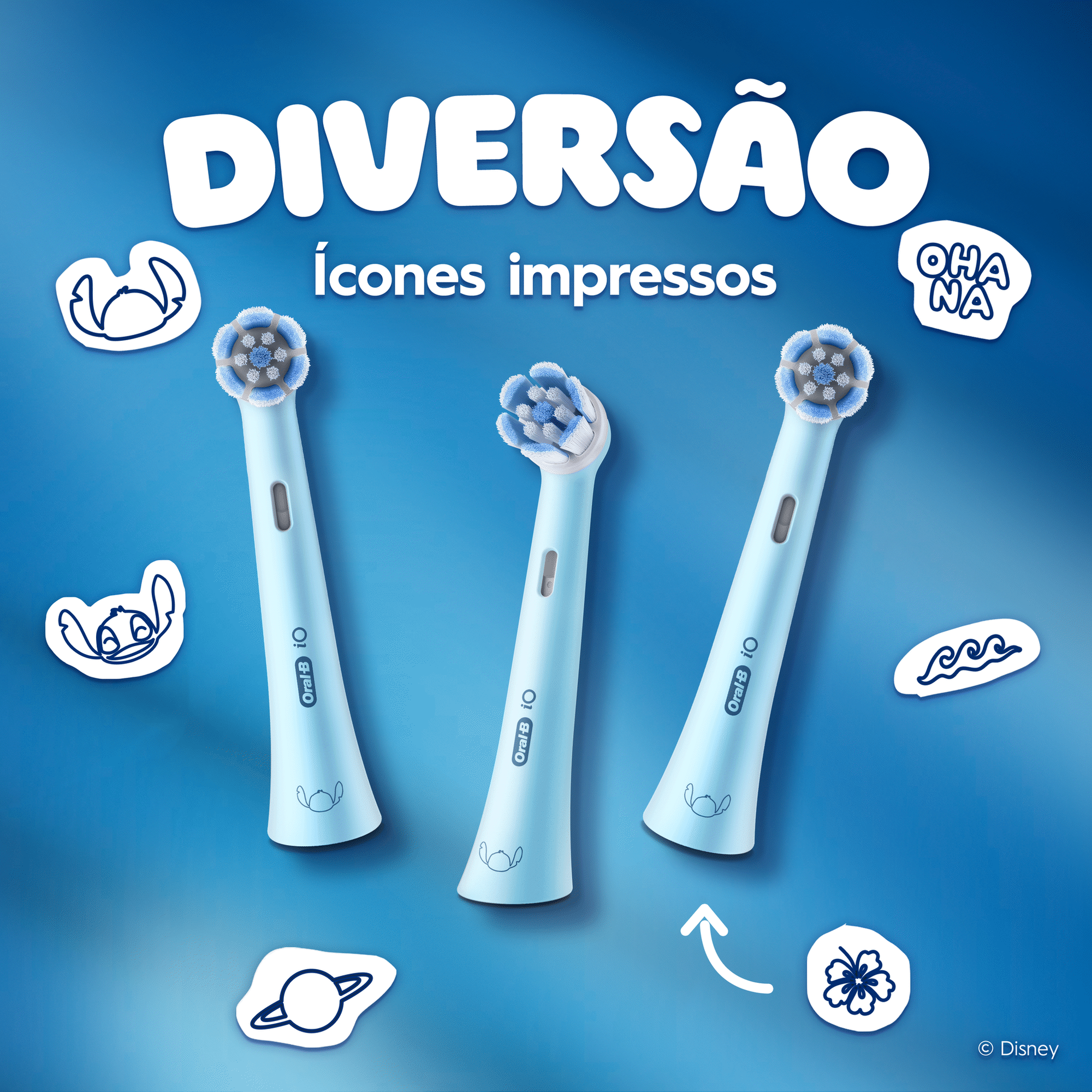 Recarga Escova de Dentes Elétrica iO Kids Stitch