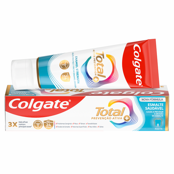 Pasta de Dentes Prevenção Ativa Esmalte Saudável Colgate Total