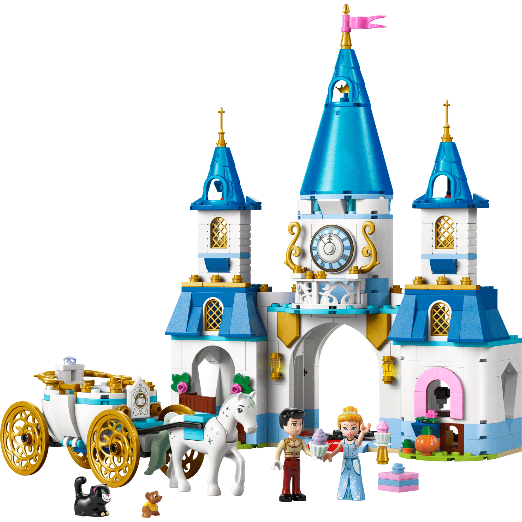 LEGO Disney - Castelo da Cinderela e Carruagem com Cavalos - 43275