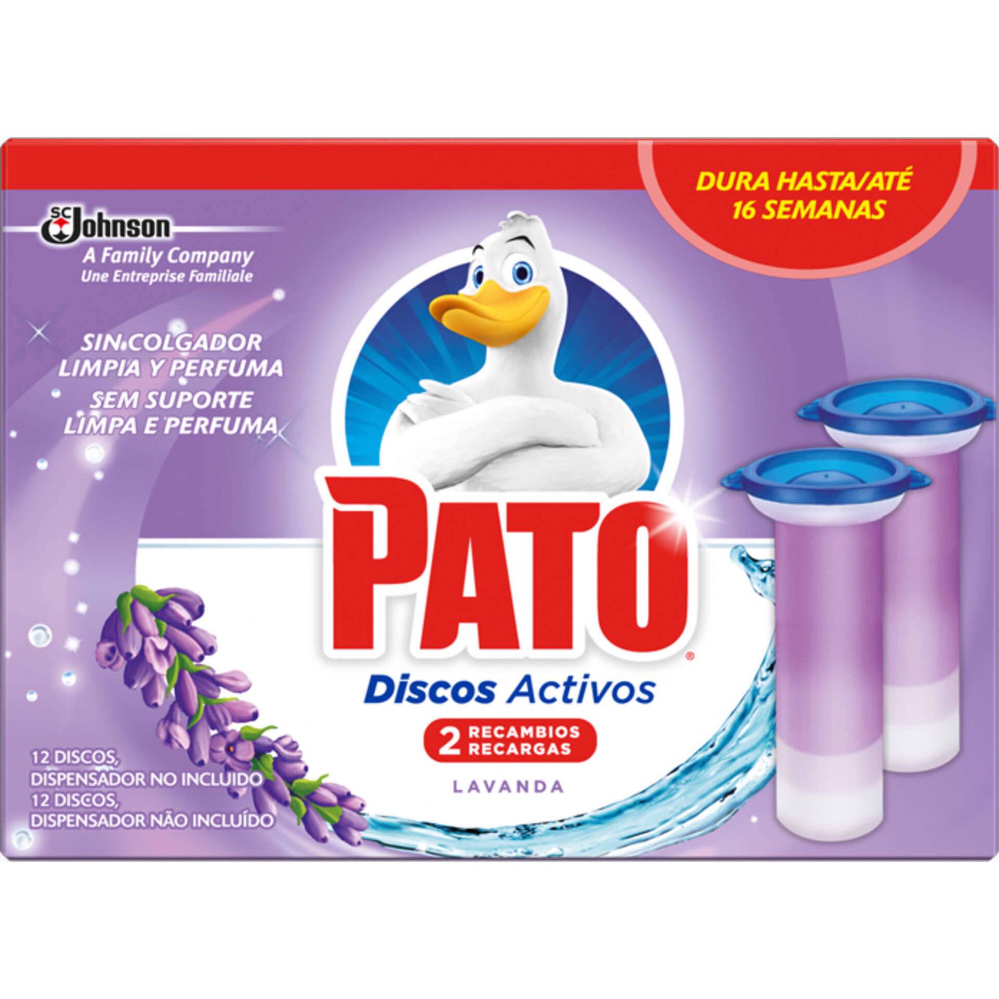 Discos Sanitários Ativos Recargas Lavanda Discos Sanitários Ativos Recargas Lavanda