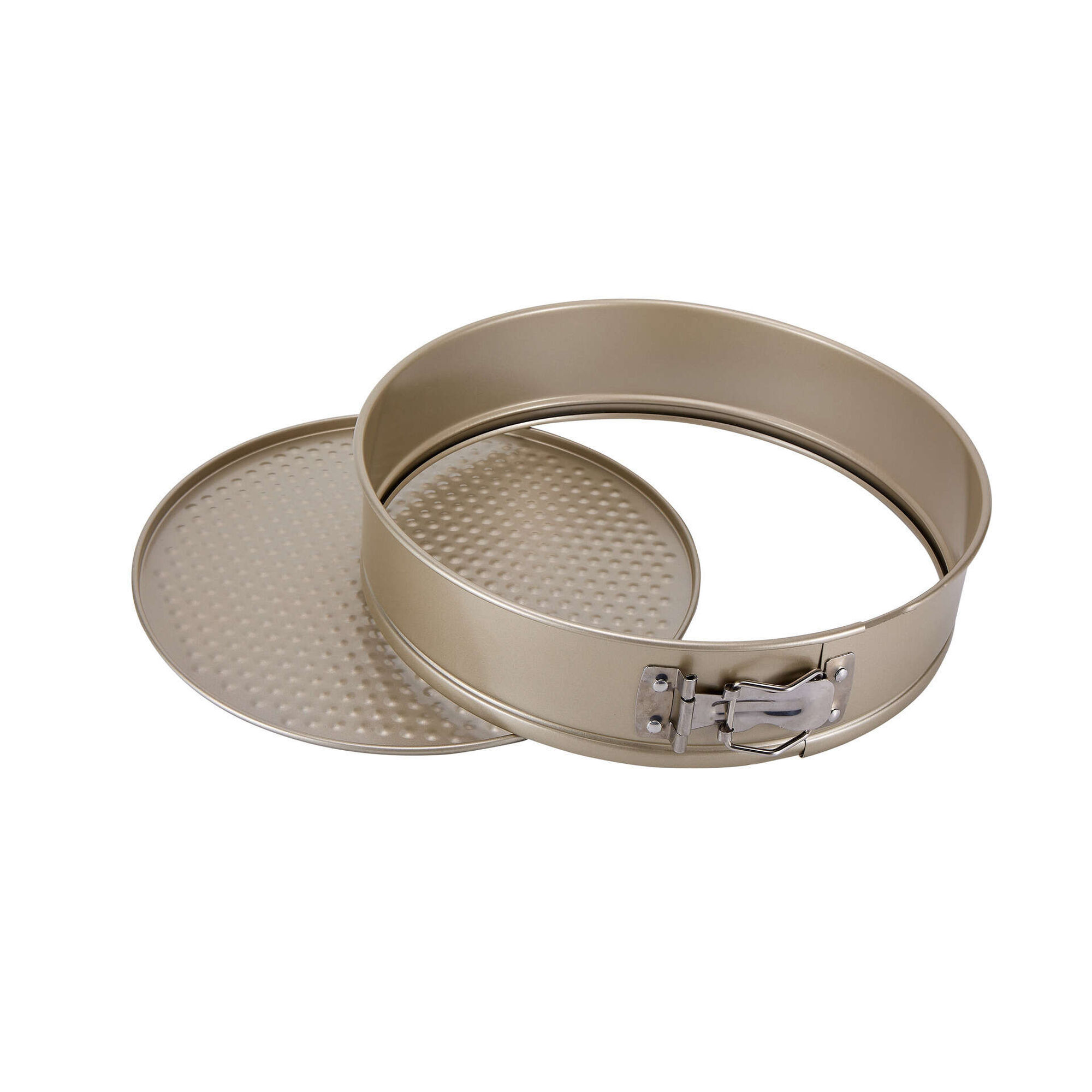 Forma Desmontável com Tampa Aço Carbono 26cm Dourada Chefe