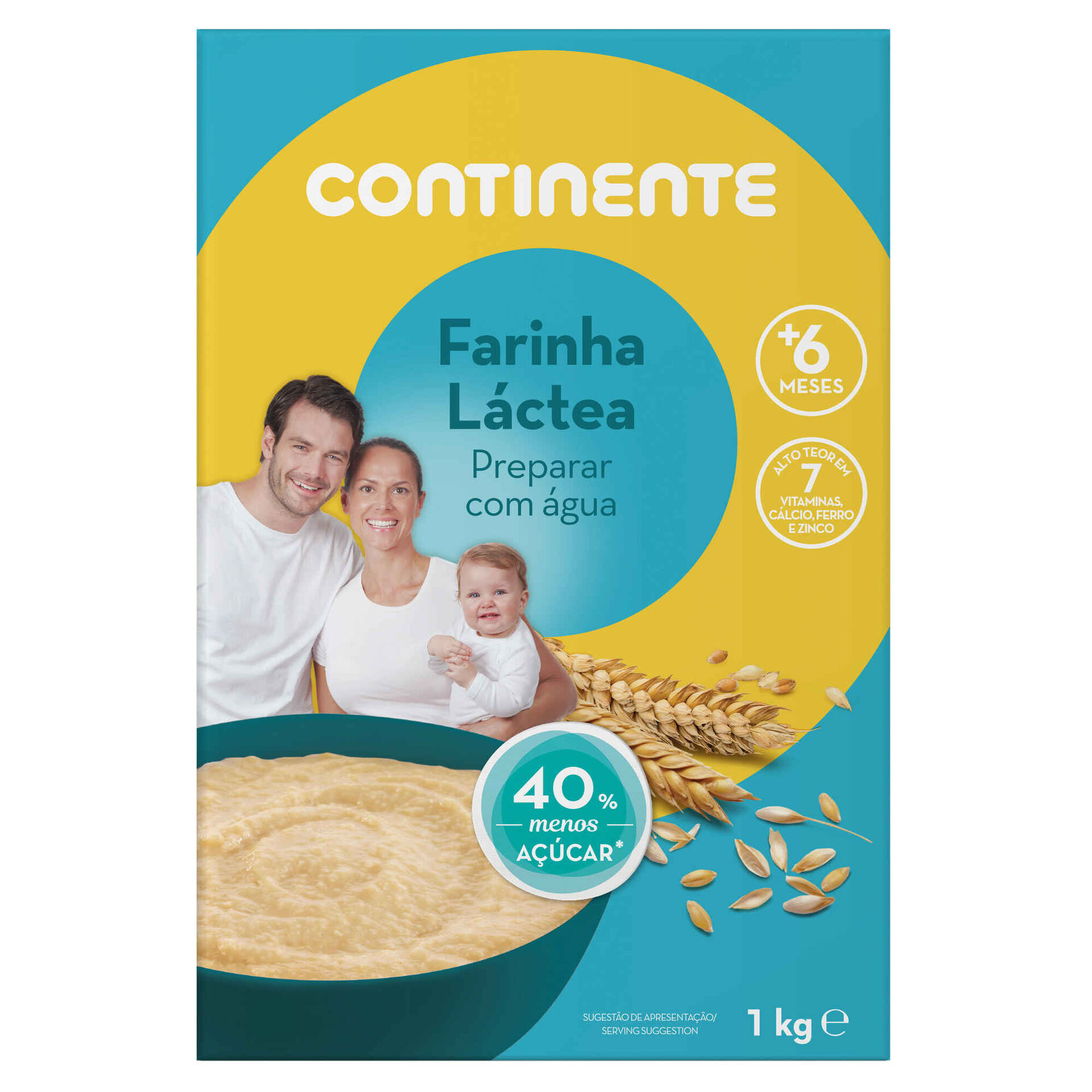 Farinha Láctea com Menos 40% de Açúcar +6M
