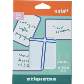 Conjunto 24 Etiquetas Adesivas 41x65mm Note!