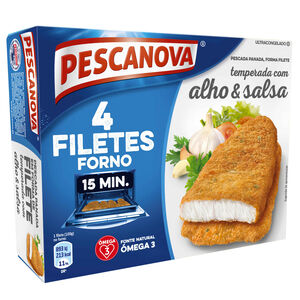 Filete Pescada Panado com Alho e Salsa Pescanova