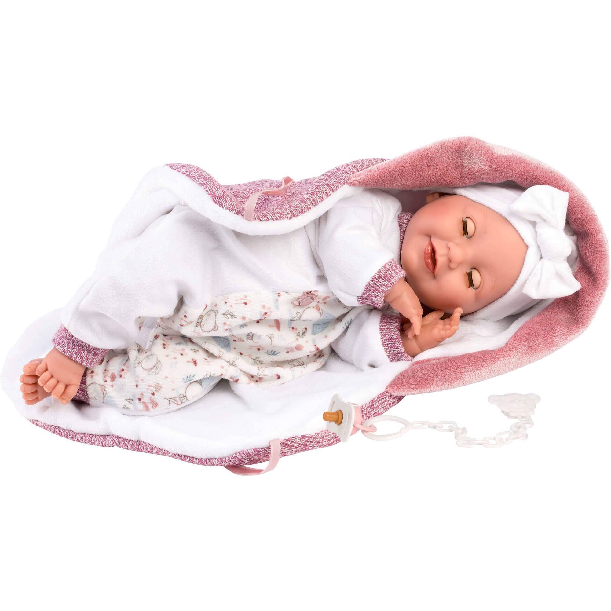 Beb&eacute; Heidi Chorona 42cm com Manta