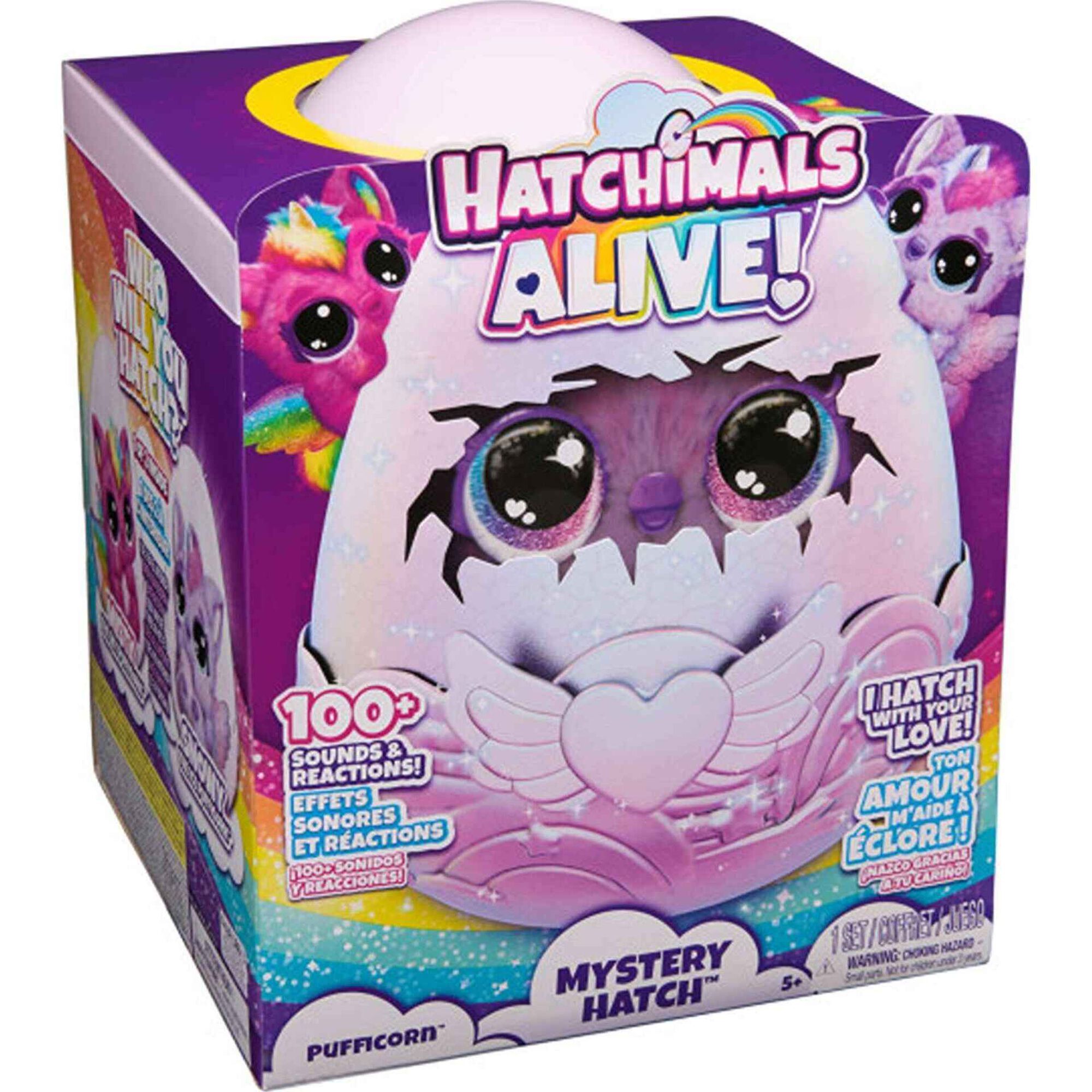 Peluche Hatchimals Alive Mistery Hatch Pufficorn