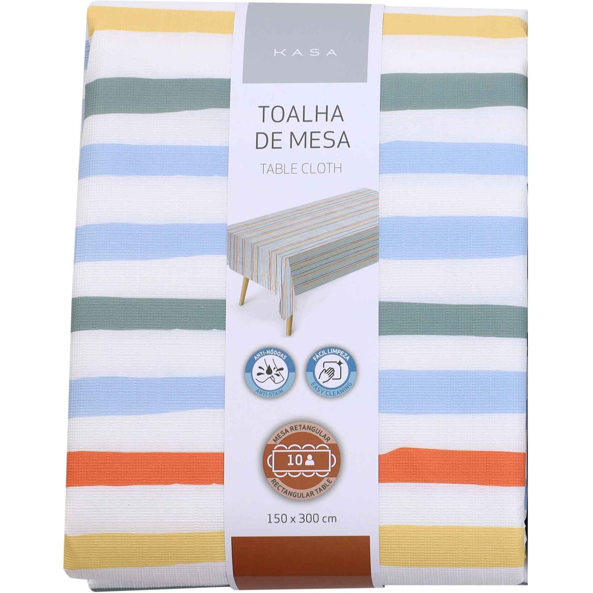 Toalha Mesa PVC Riscas Kasa