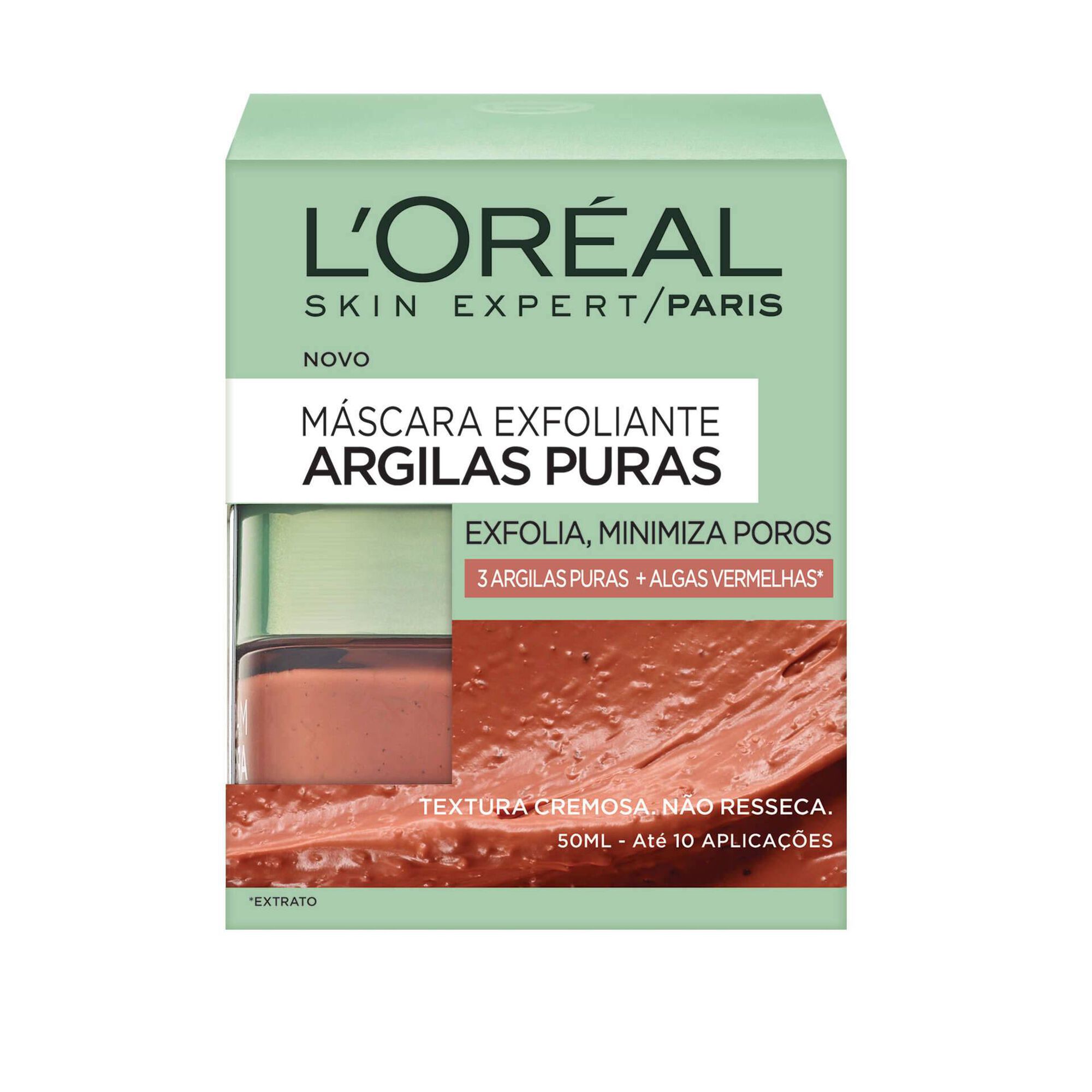 Máscara Facial Esfoliante Argilas Puras Vermelhas Máscara Facial Esfoliante Argilas Puras Vermelhas