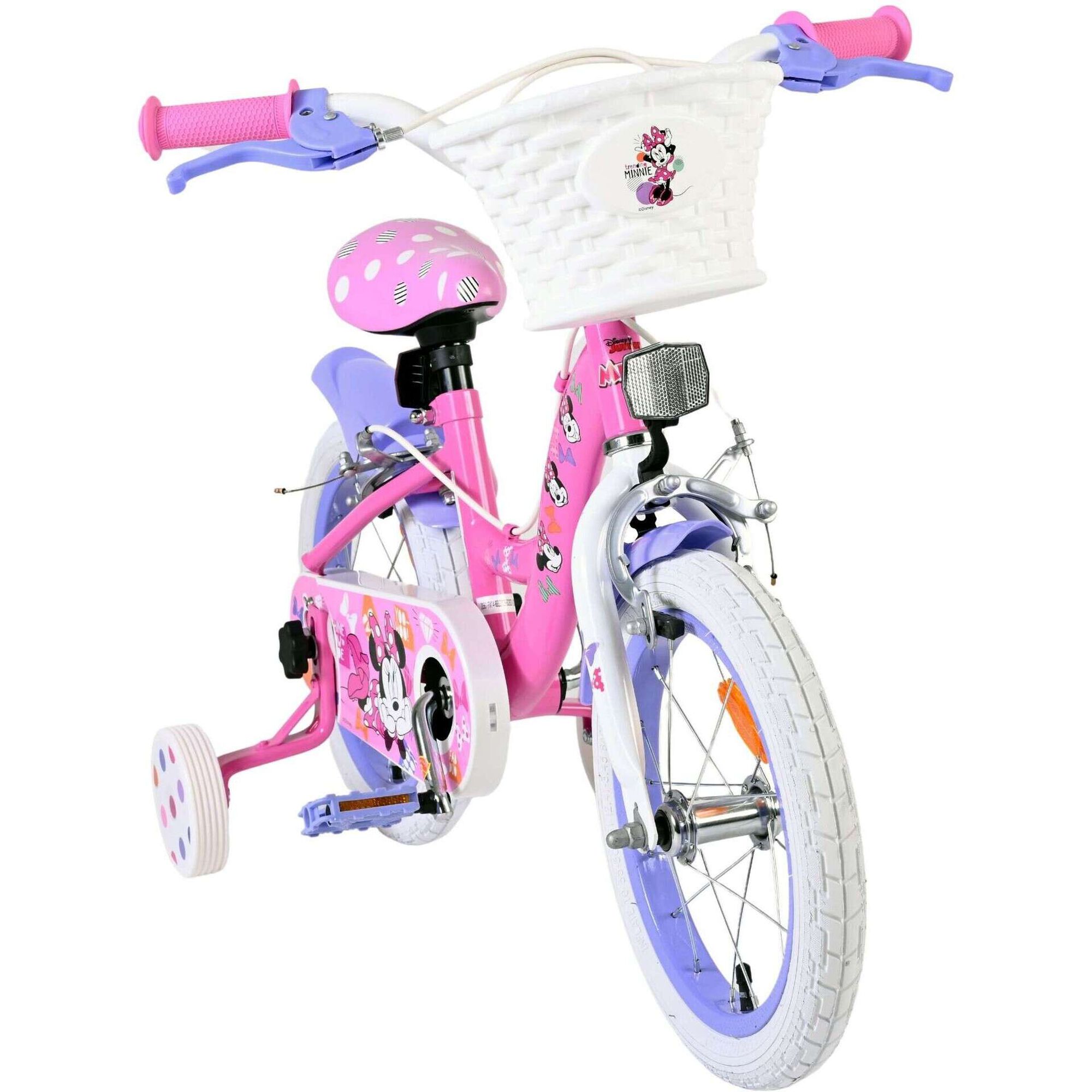 Bicicleta de Crian&ccedil;a Roda 14'' 4-6 Anos Monovelocidade Minnie
