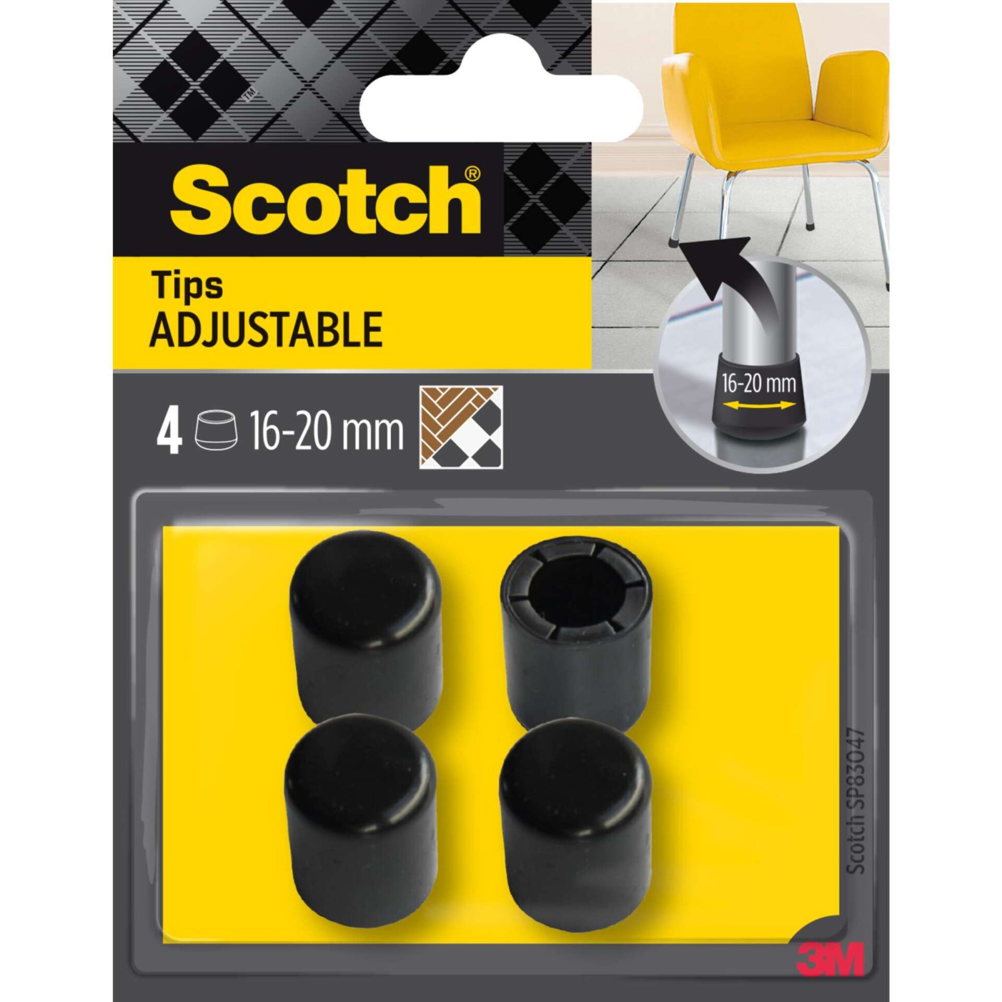 Protetor de Piso para Cadeiras 16-20mm Scotch