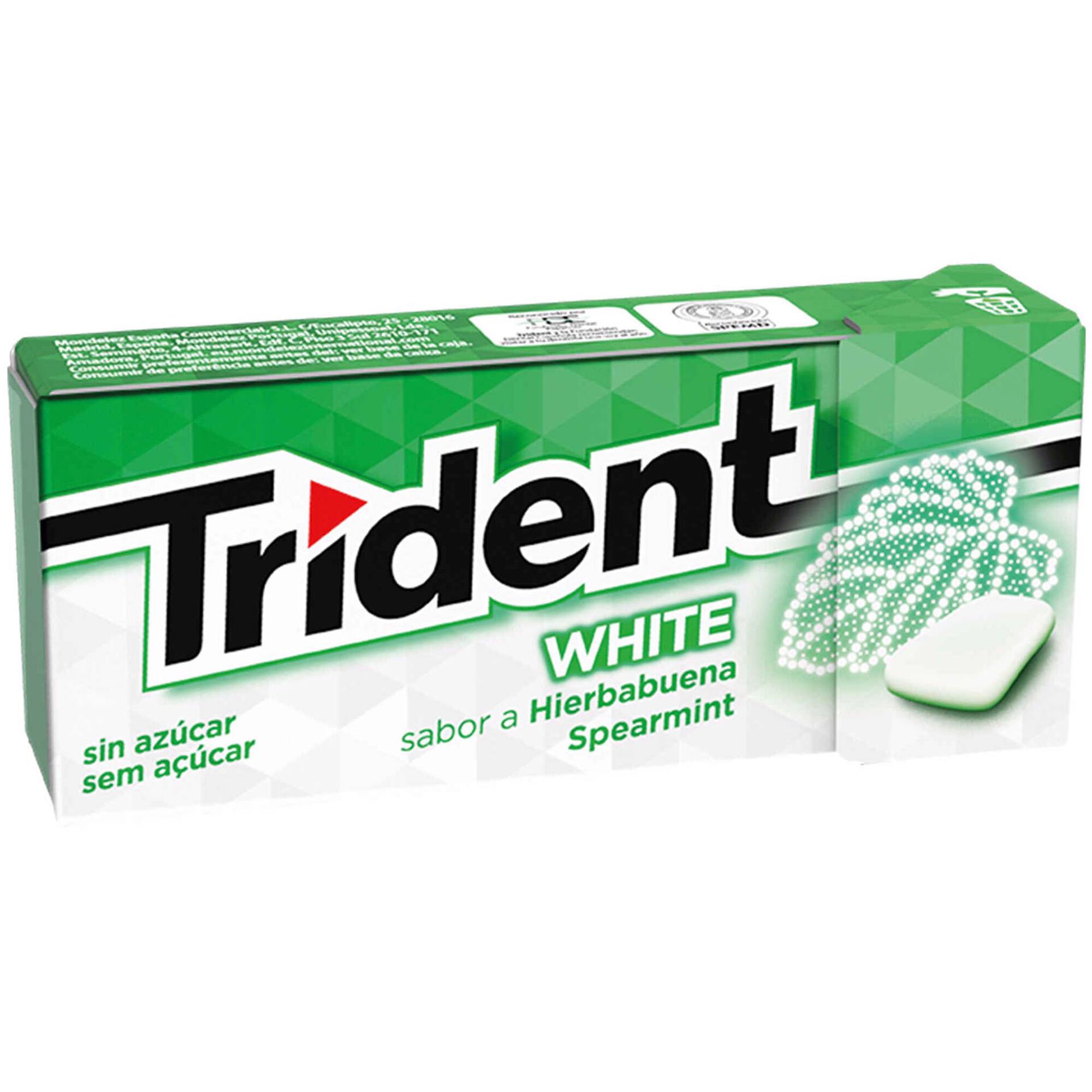 Pastilhas Elásticas de White Spearmint sem Açúcar Pastilhas Elásticas de White Spearmint sem Açúcar