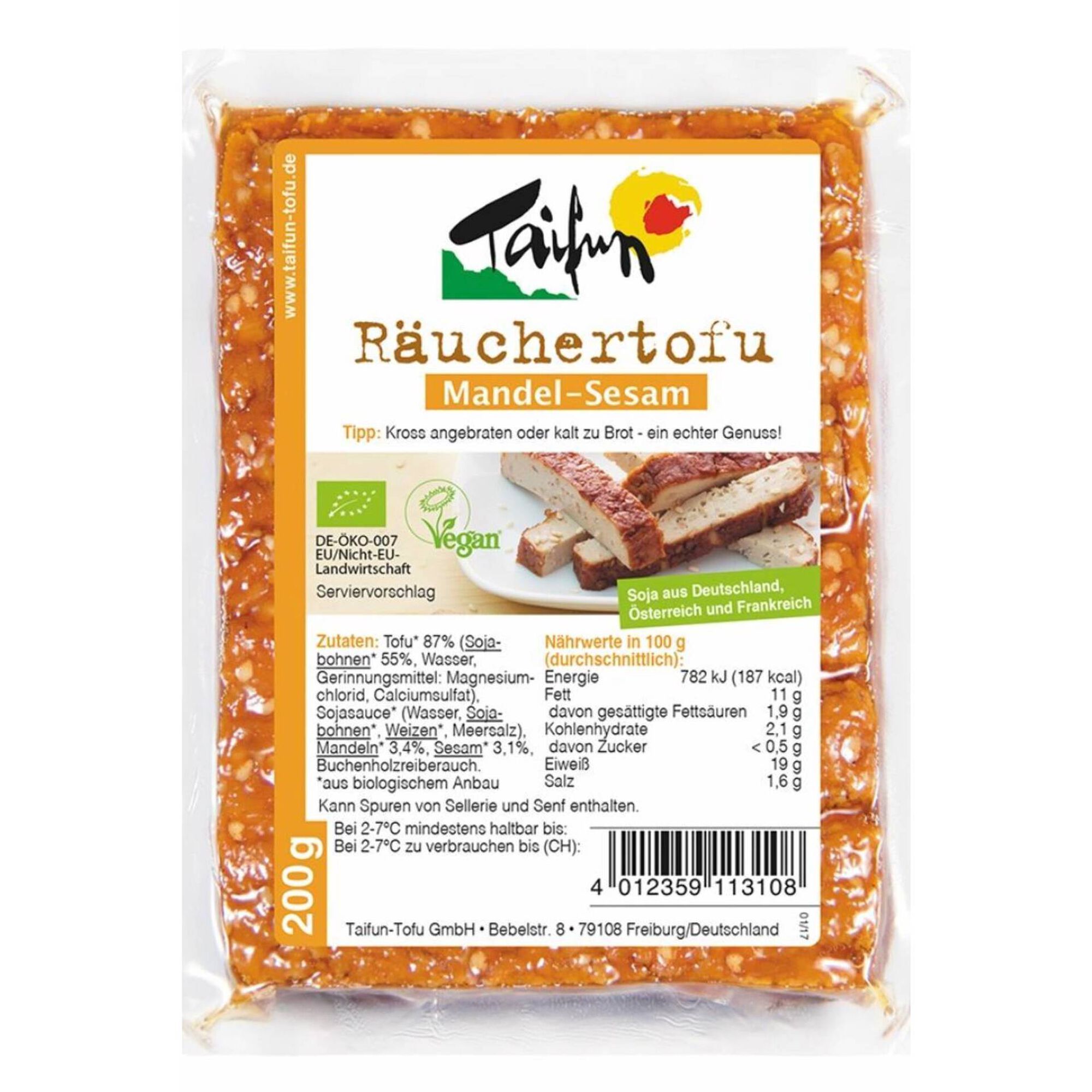 Tofu com Amêndoa e Sésamo Biológico Tofu com Amêndoa e Sésamo Biológico