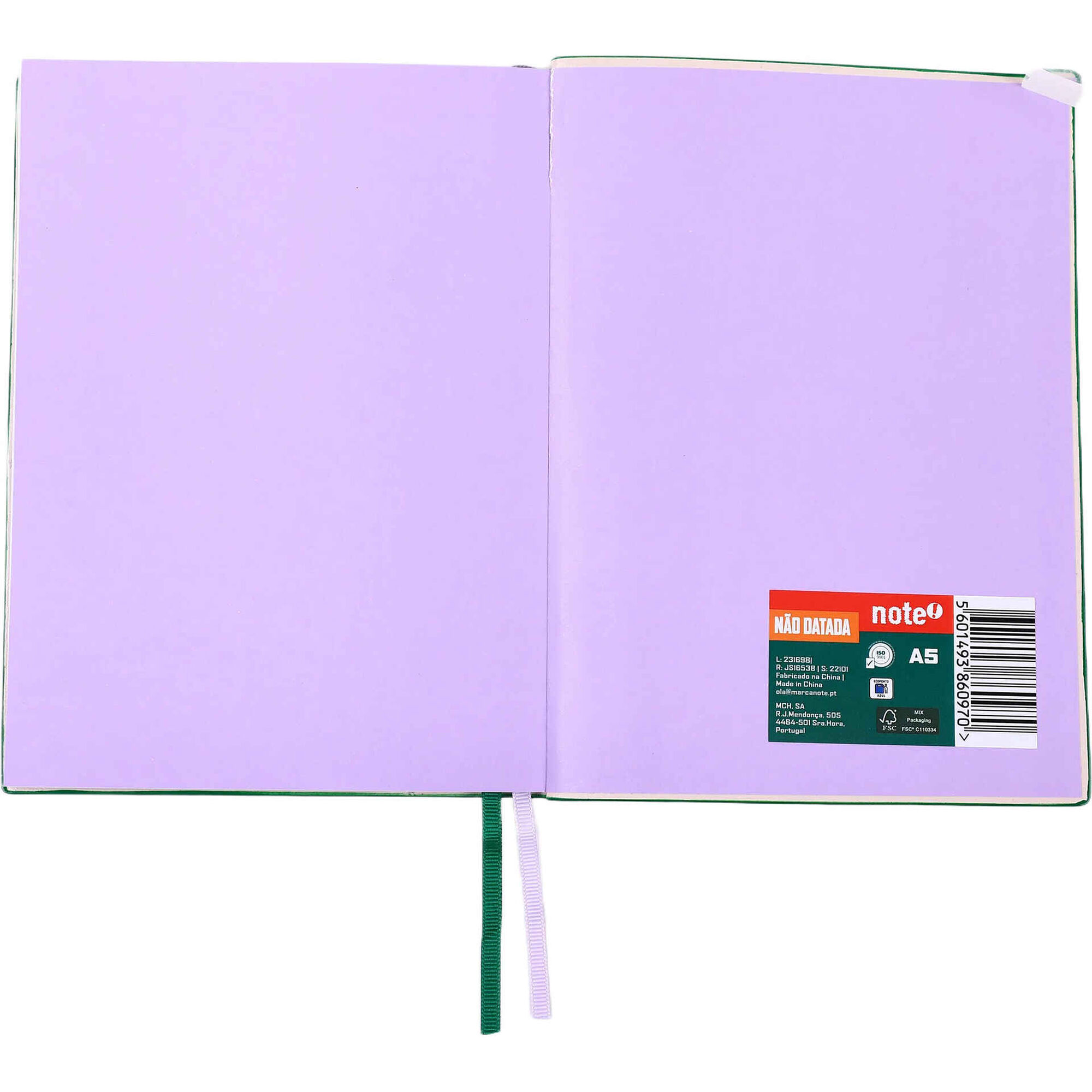 Agenda A5 com Bolso para Telem&oacute;vel (v&aacute;rias cores) Note!
