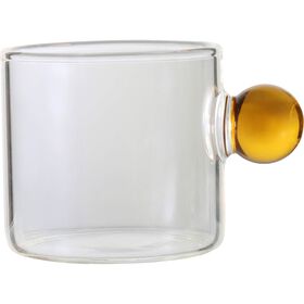 Copo Caf&eacute; 90ml com Asa Bola Laranja Kasa