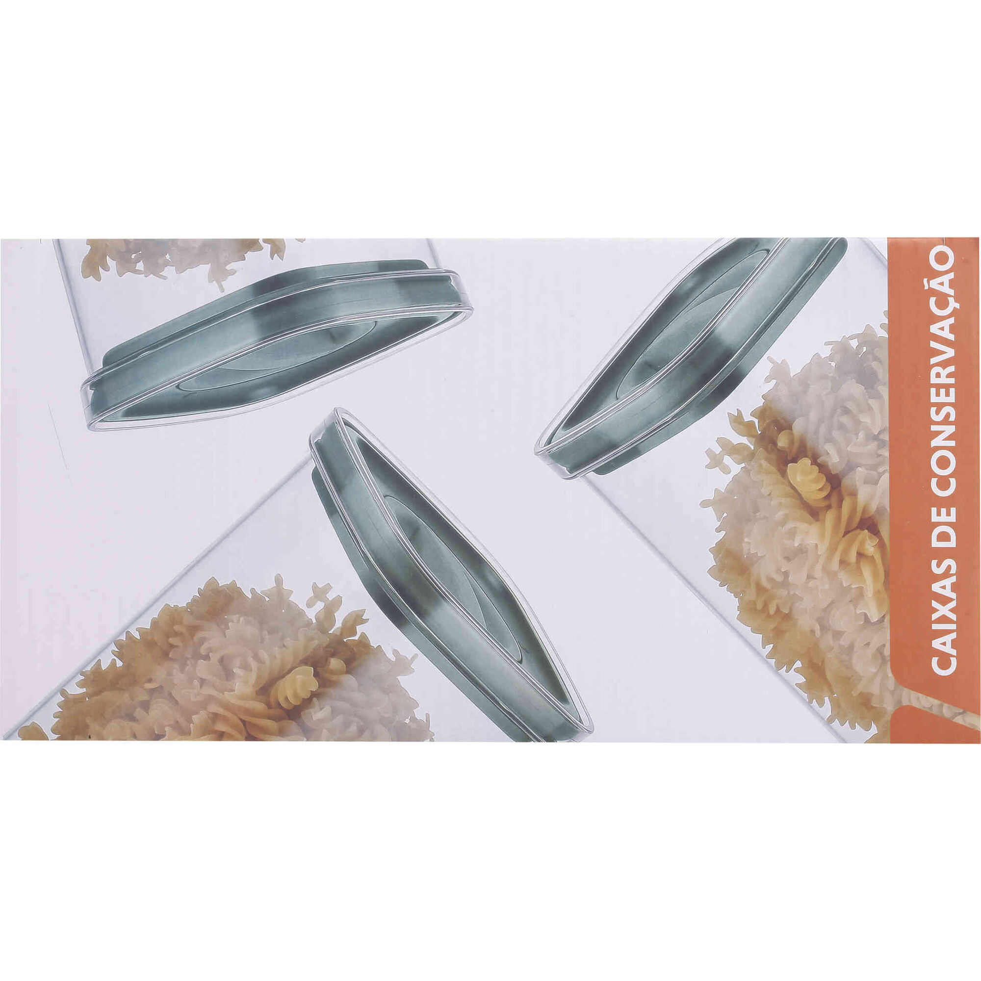 Conjunto 3 Caixas de Armazenamento Bazar&atilde;o