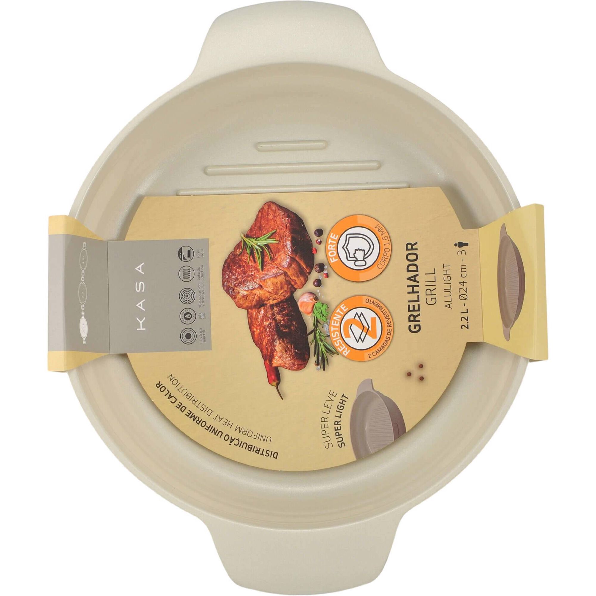 Grelhador 24cm Alulight Kasa