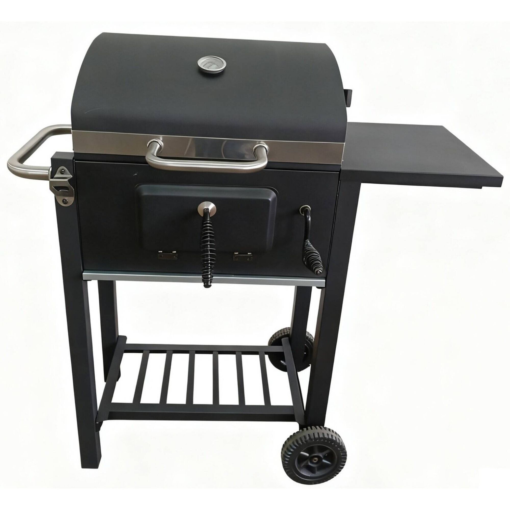 Barbecue Carv&atilde;o 2 Grelhas 93x43x95cm Preto Texas BBQ Collection