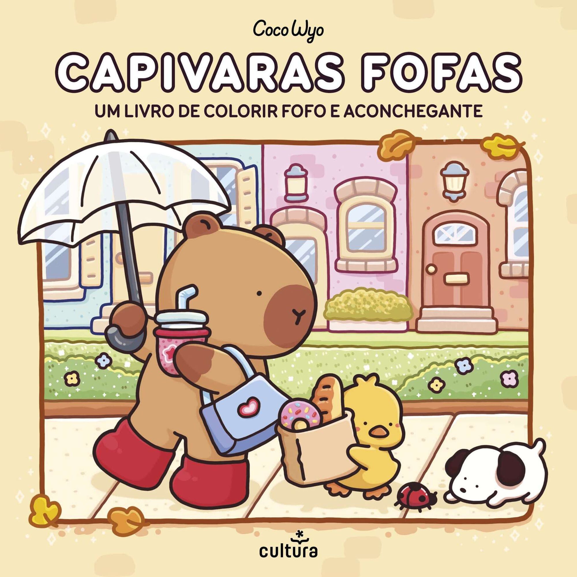 Capivaras Fofas (Livro de Colorir) de Coco Wyo