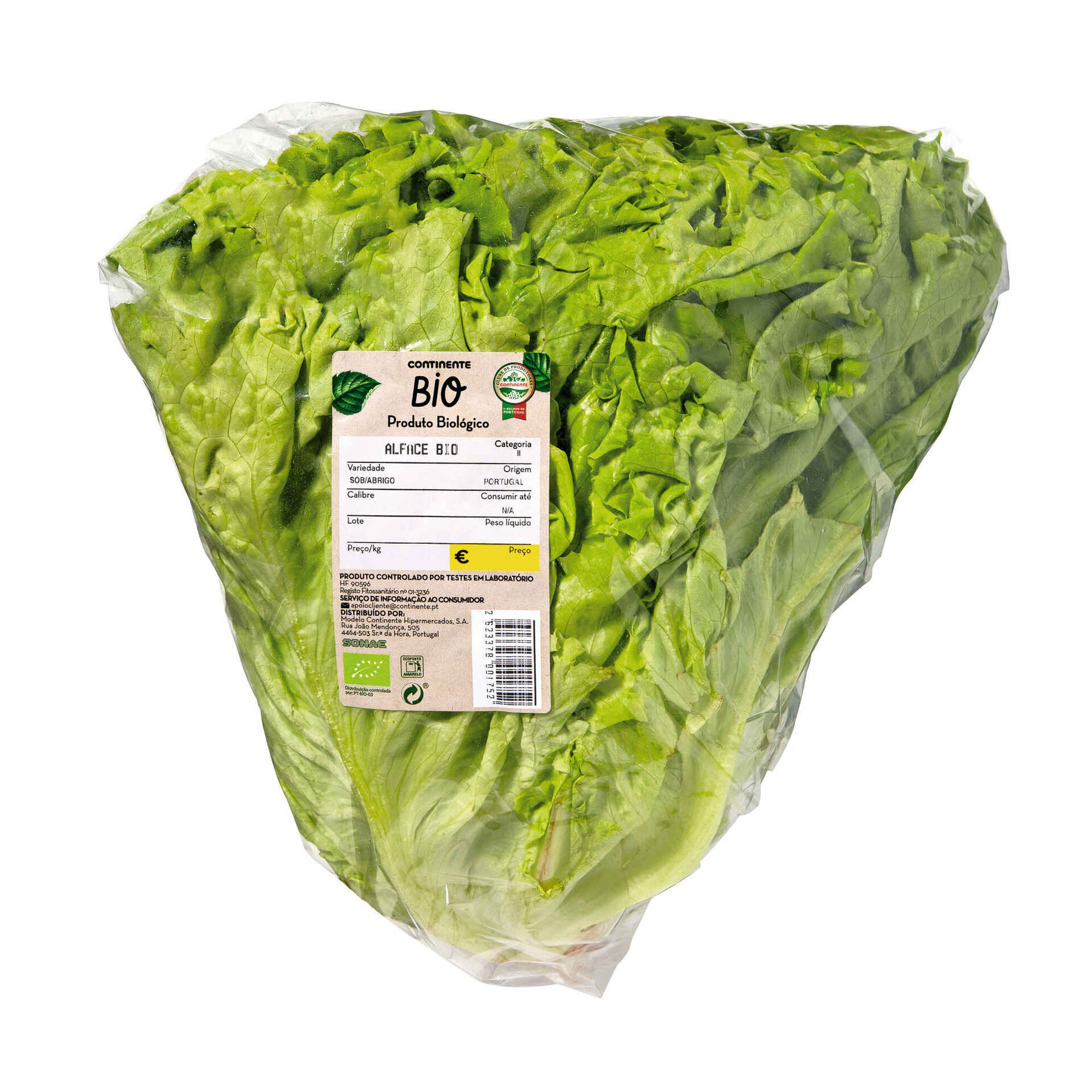 Alface Biol&oacute;gica Continente Bio