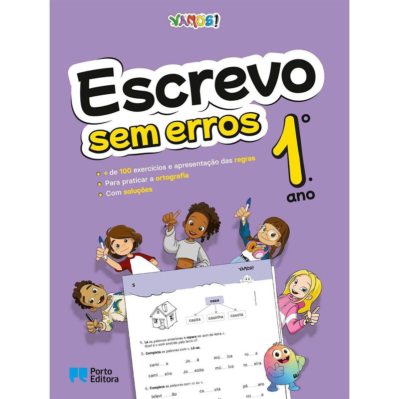 Vamos! Escrevo sem Erros - 1.º Ano de Porto Editora