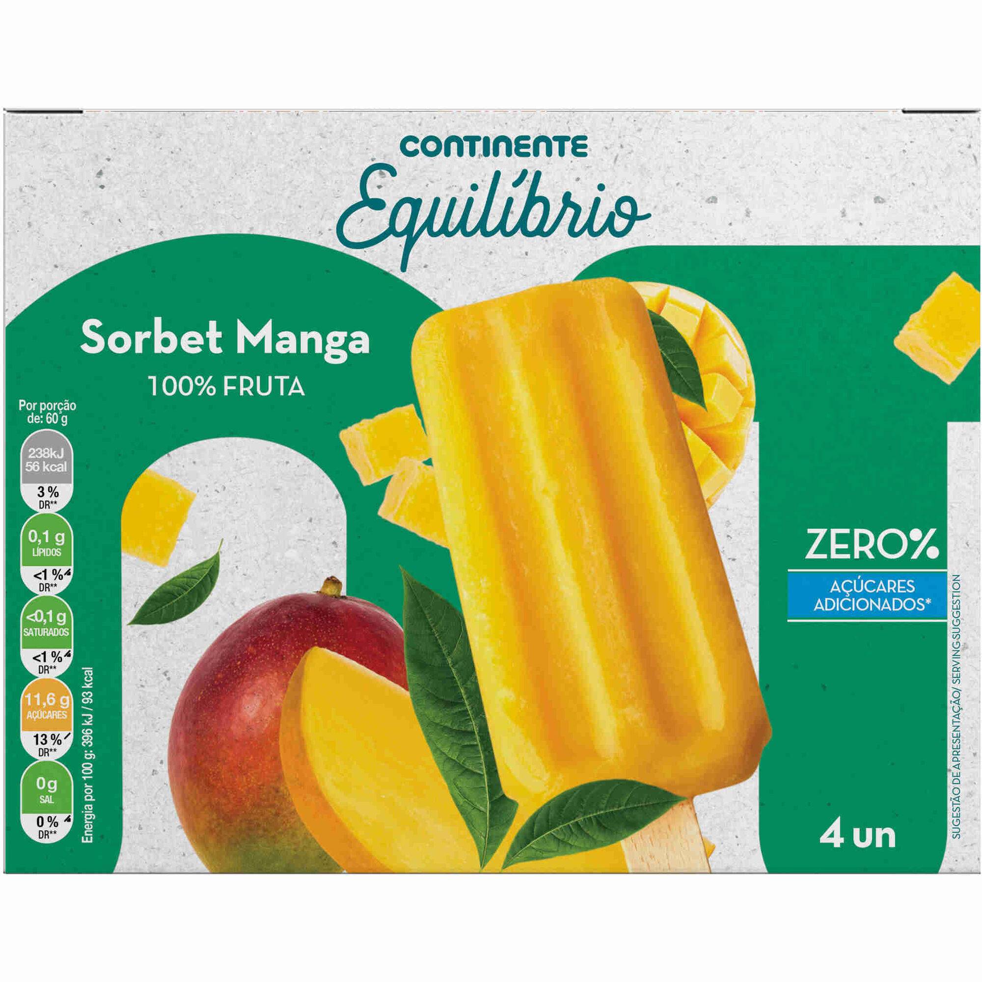 Gelado Manga 100% Fruta
