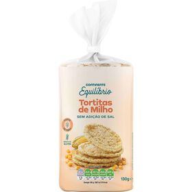 Tortitas de Milho sem Sal sem Gl&uacute;ten Continente Equil&iacute;brio