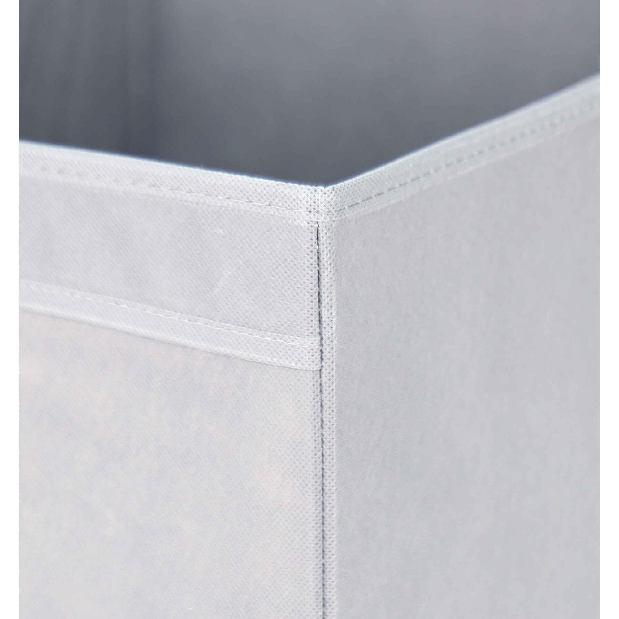 Cubo Arruma&ccedil;&atilde;o 33x38x33cm Cinza Kasa