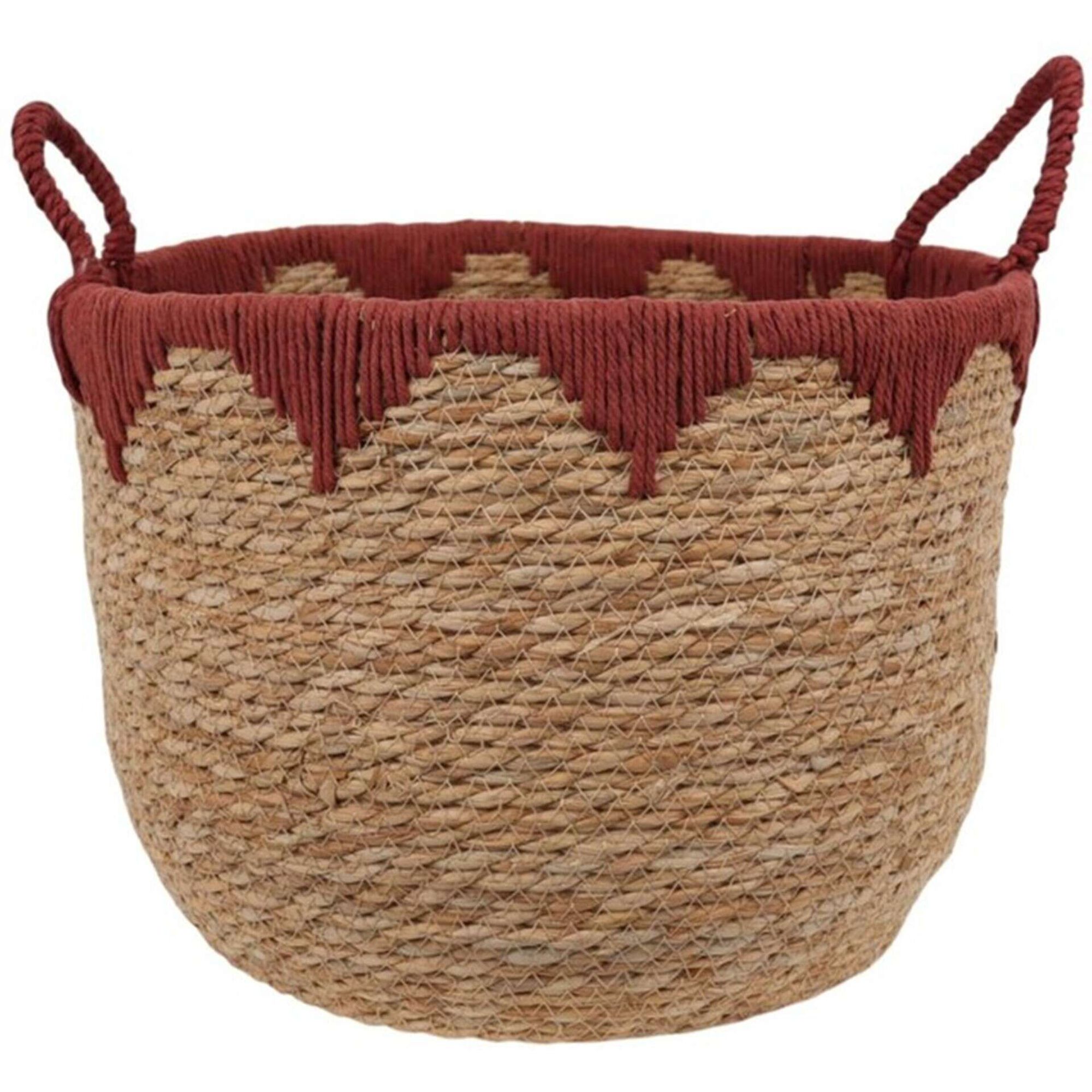 Cesto Debroado 37x26cm Bord&ocirc; Kasa