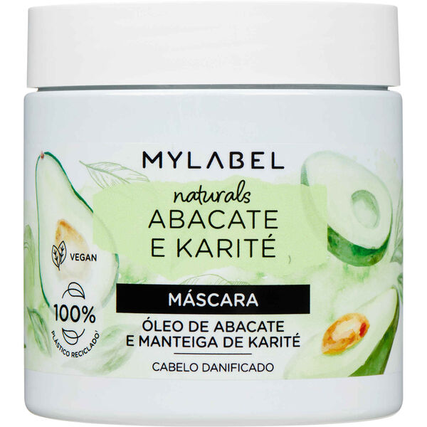Máscara de Cabelo Naturals Abacate e Karité MyLabel
