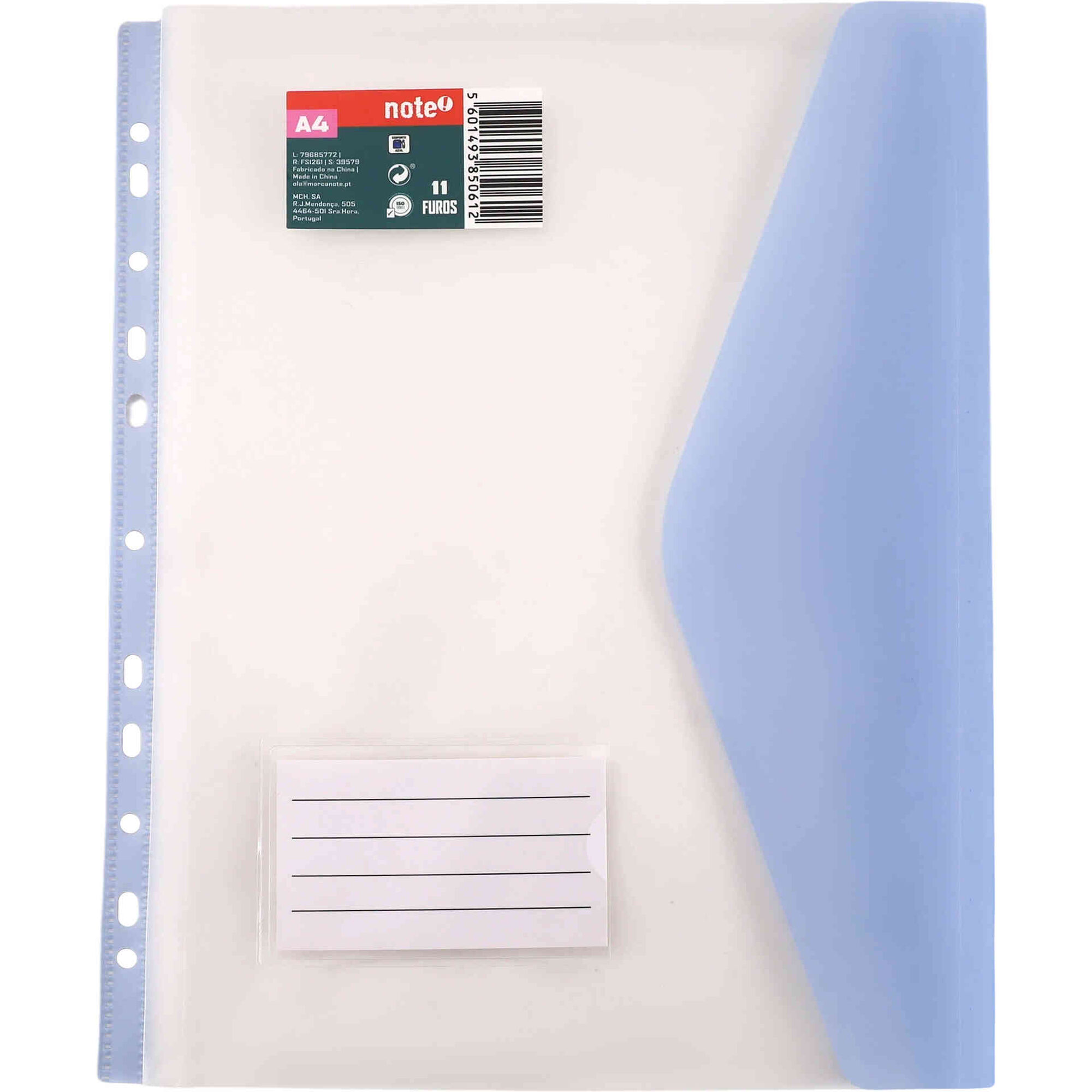 Classificador Envelope A4 com 11 Furos (v&aacute;rias cores) Note!