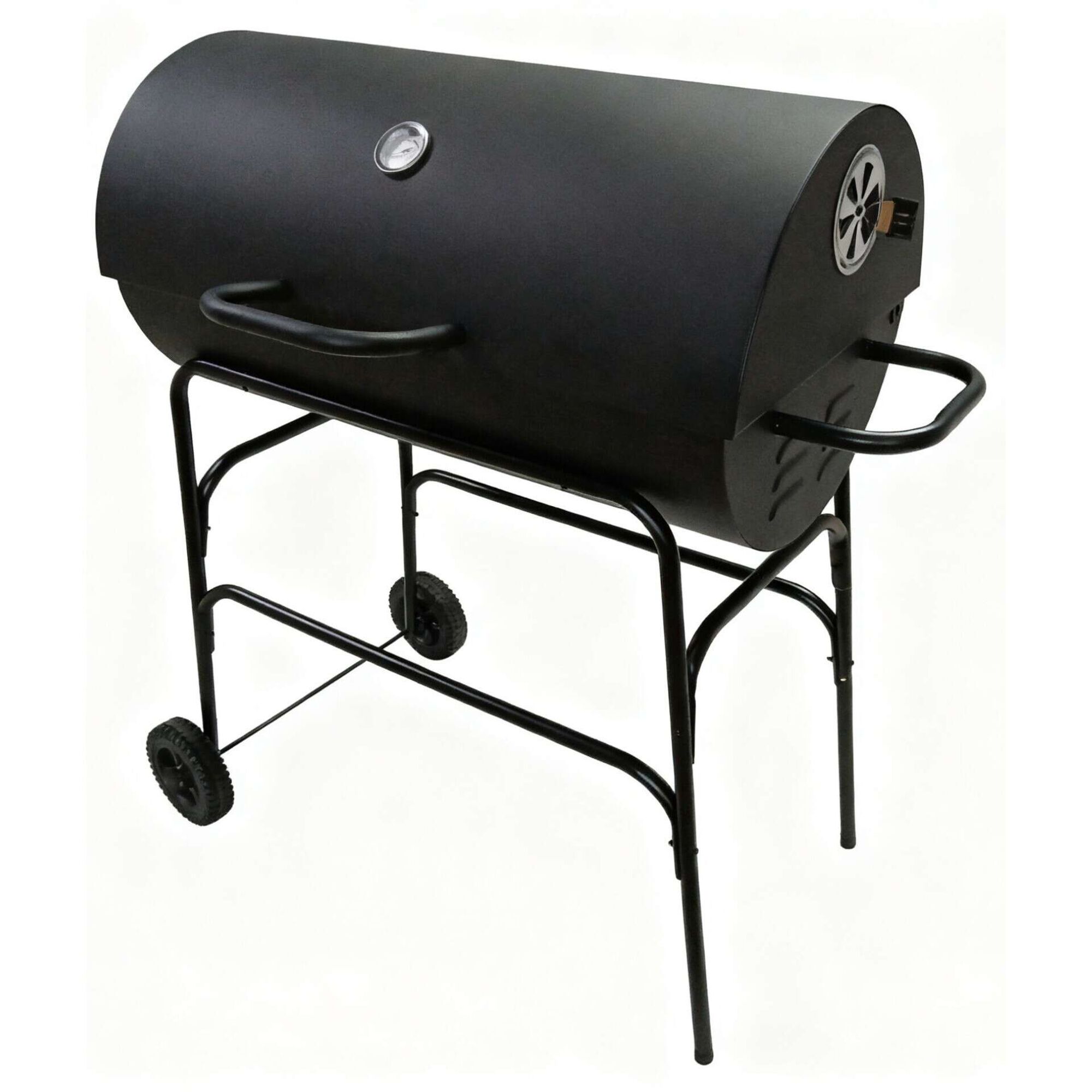 Barbecue Carv&atilde;o 2 Grelhas 94x45x97cm Preto Peniche BBQ Collection