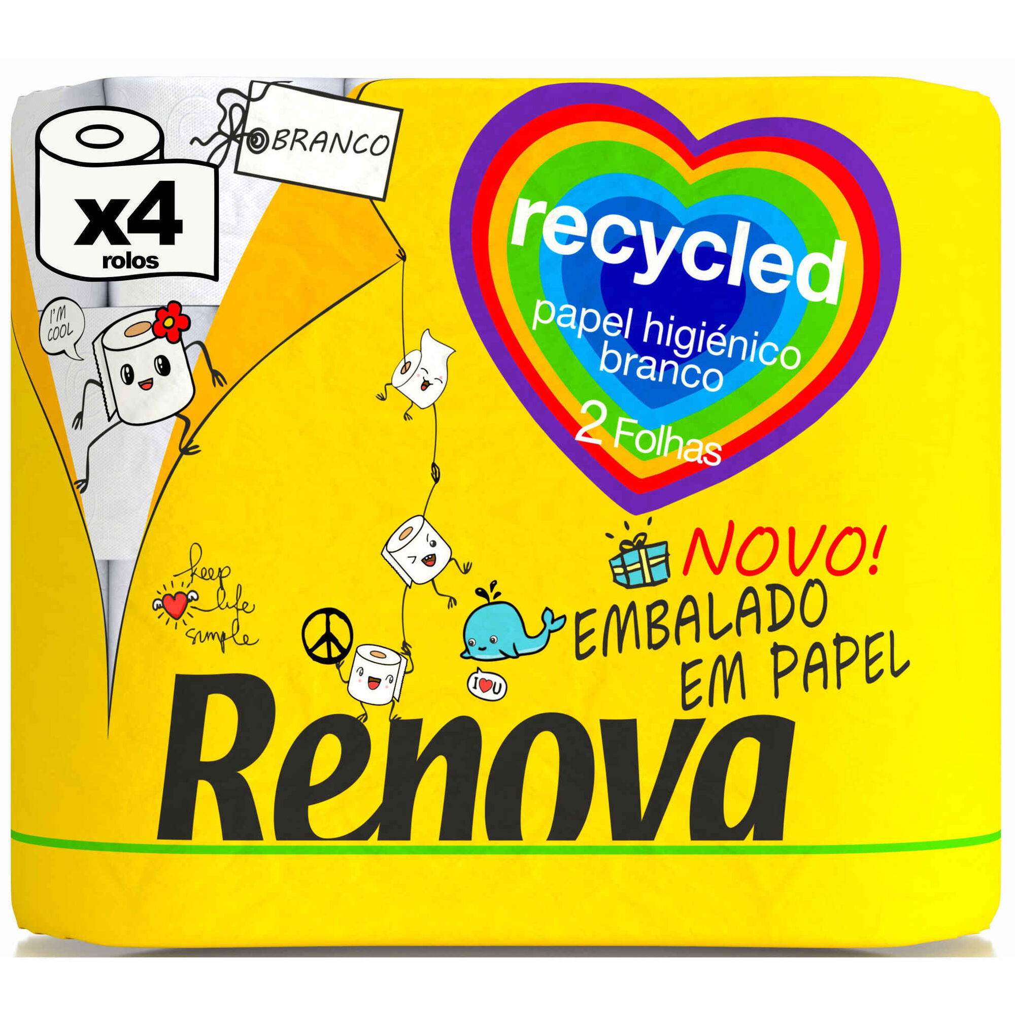 Papel Higiénico 2 Folhas Reciclado Papel Higiénico 2 Folhas Reciclado