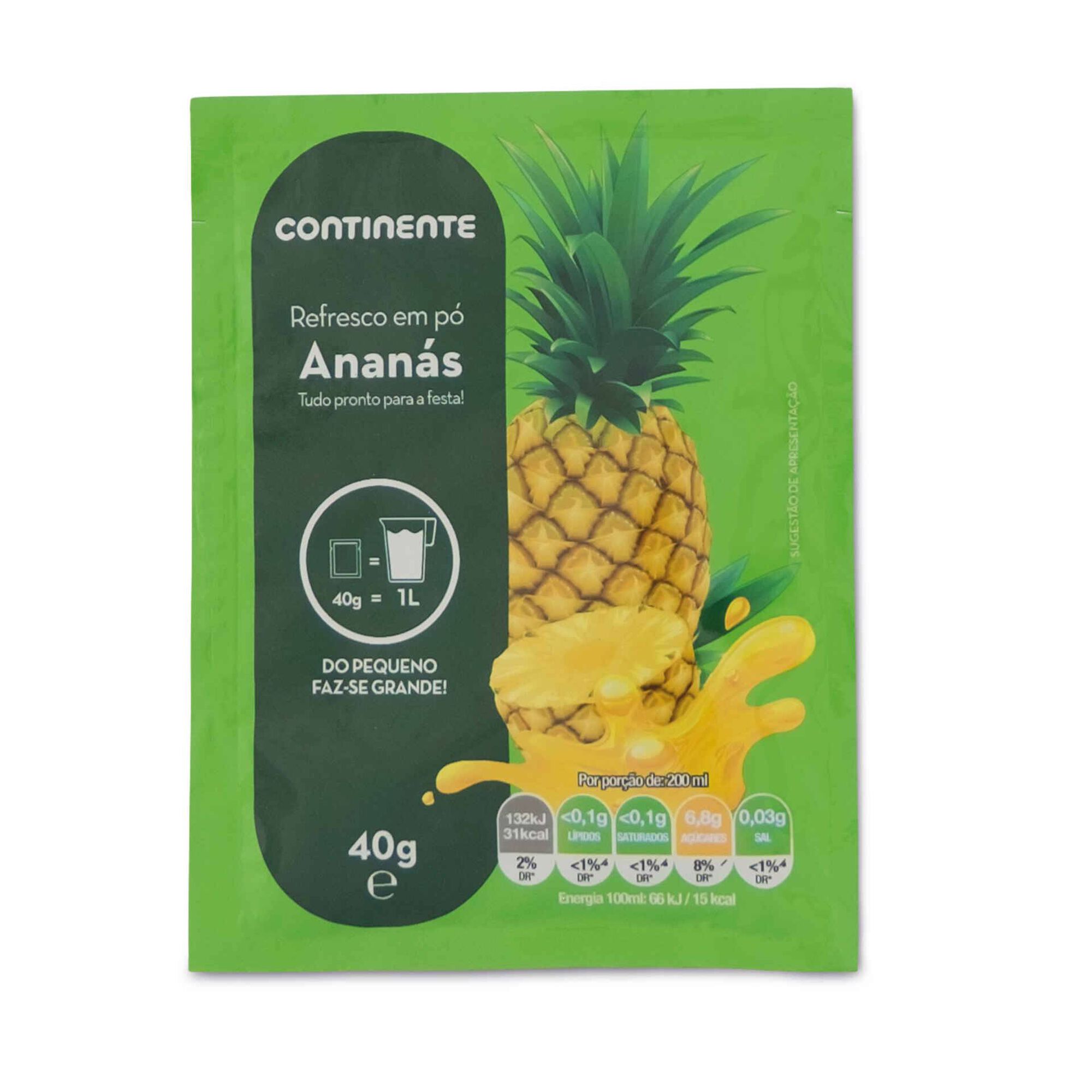 Refresco em Pó Ananás