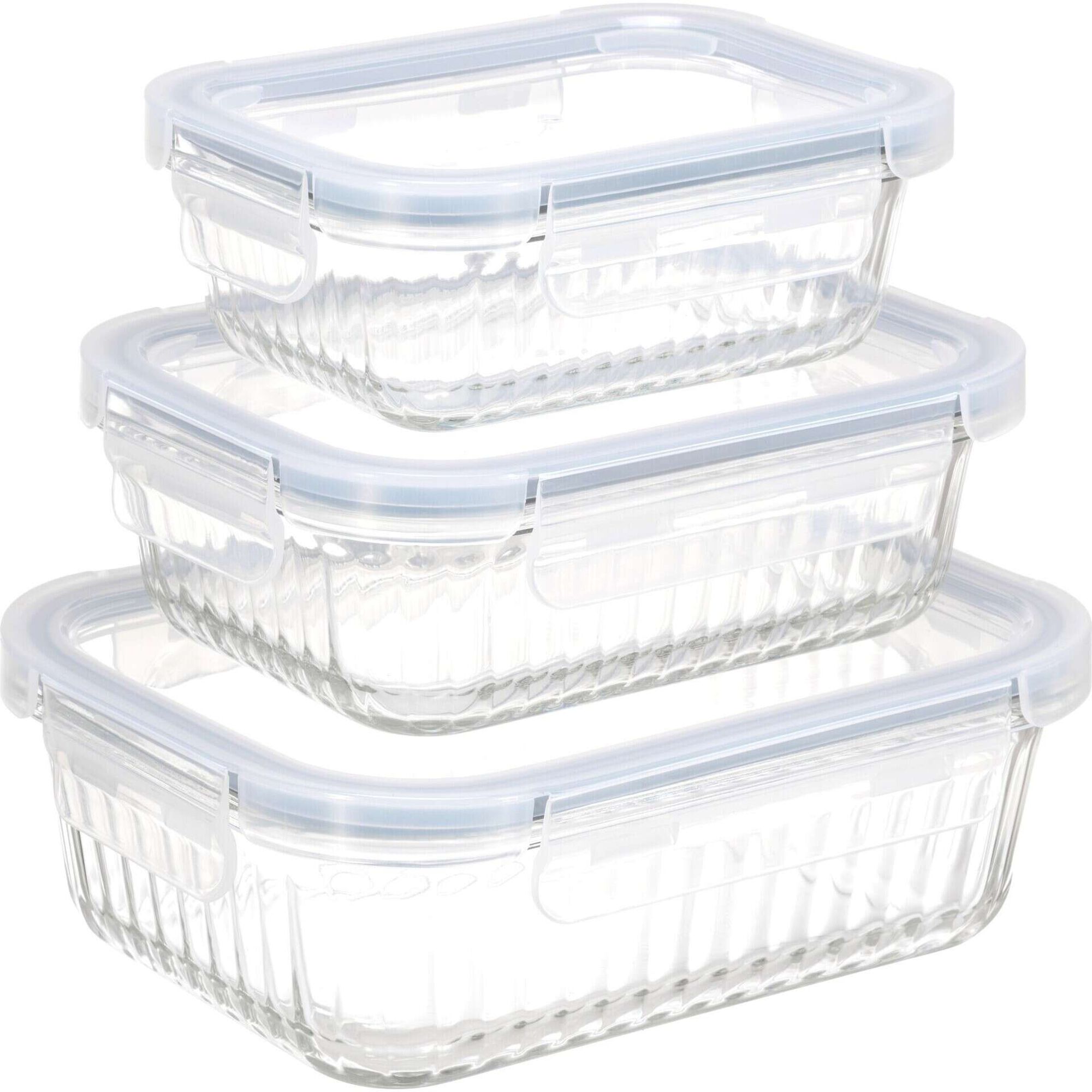 Conjunto de 3 Caixas Herm&eacute;ticas Kasa