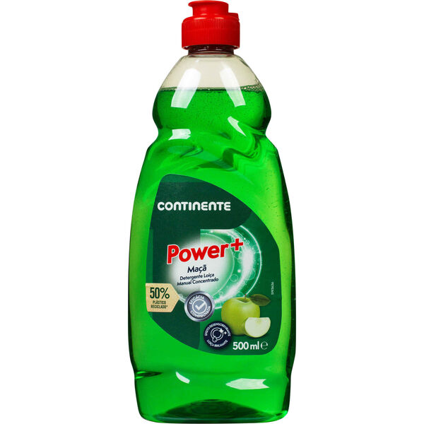 Detergente Manual Loiça Concentrado Power+ Maçã Continente