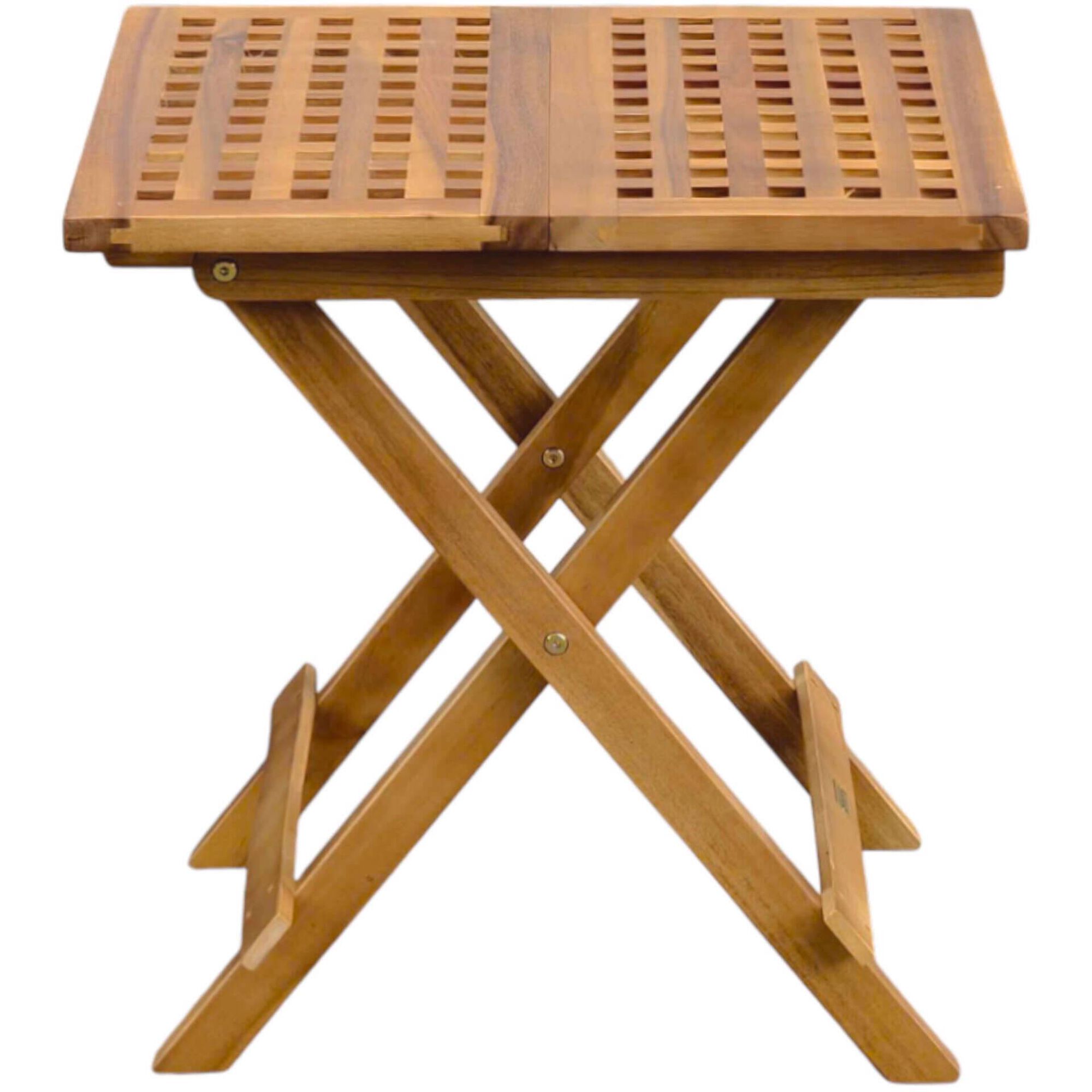 Mesa de Apoio Dobr&aacute;vel Madeira Ac&aacute;cia Kasa