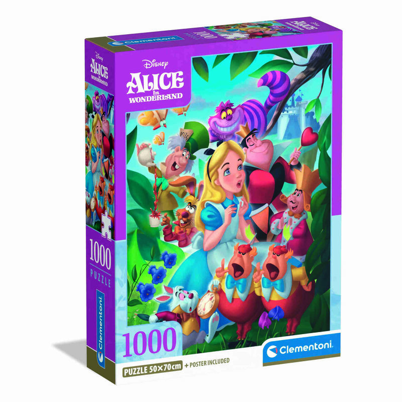 Clementoni - Puzzle Disney Alice In Wonderland 1000 Peças