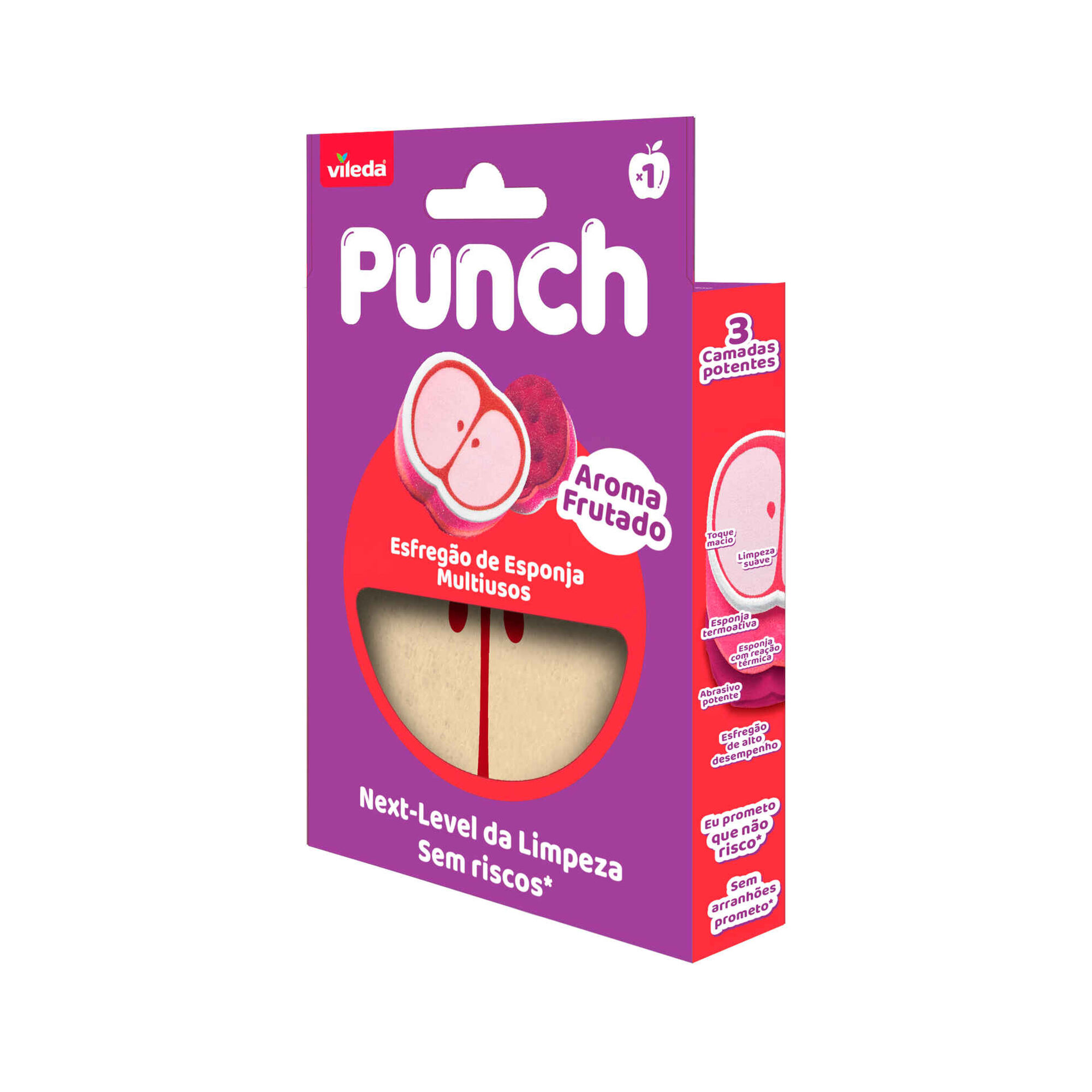 Esfreg&atilde;o Multiusos Punch Ma&ccedil;&atilde; Vileda