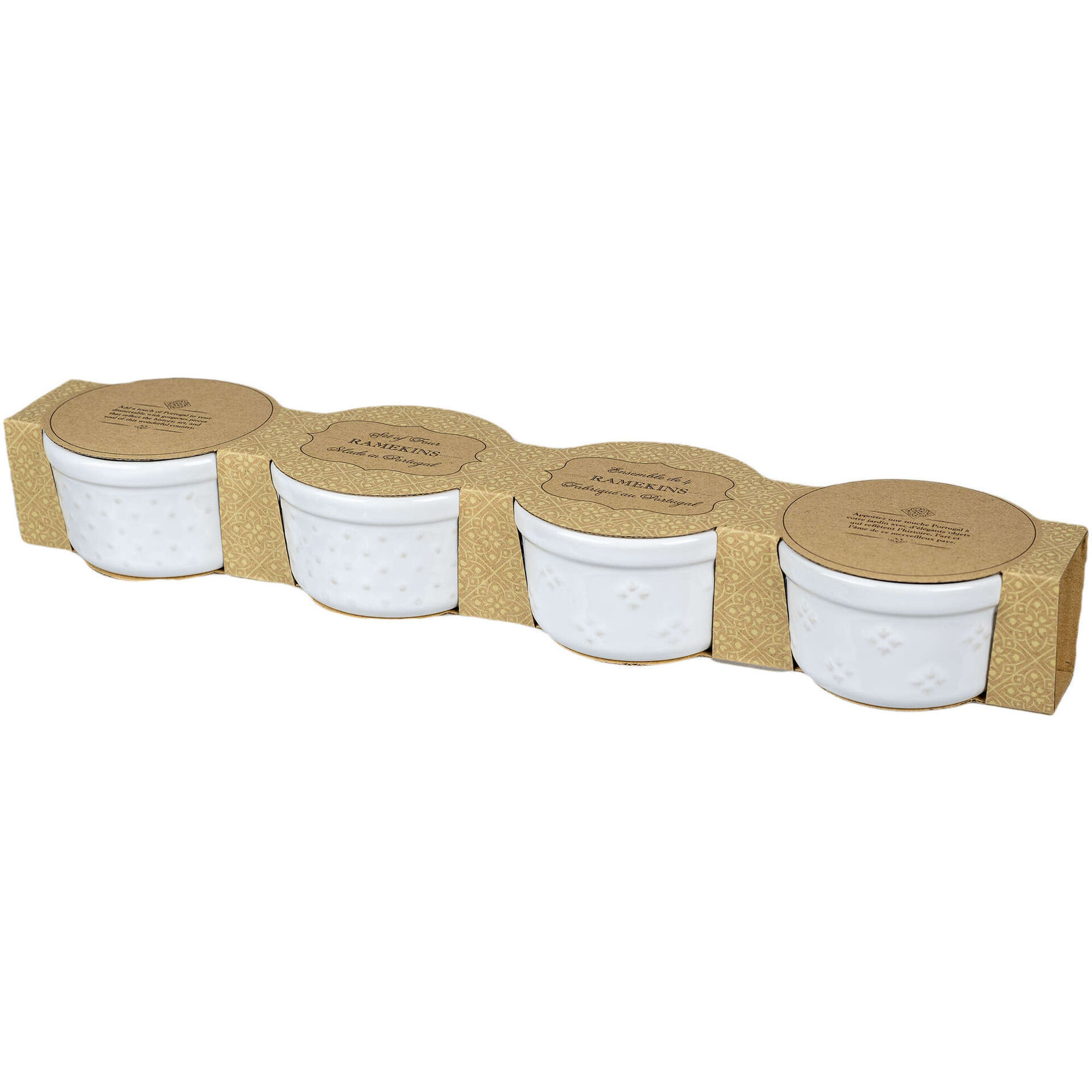 Conjunto 4 Ramequins Branco