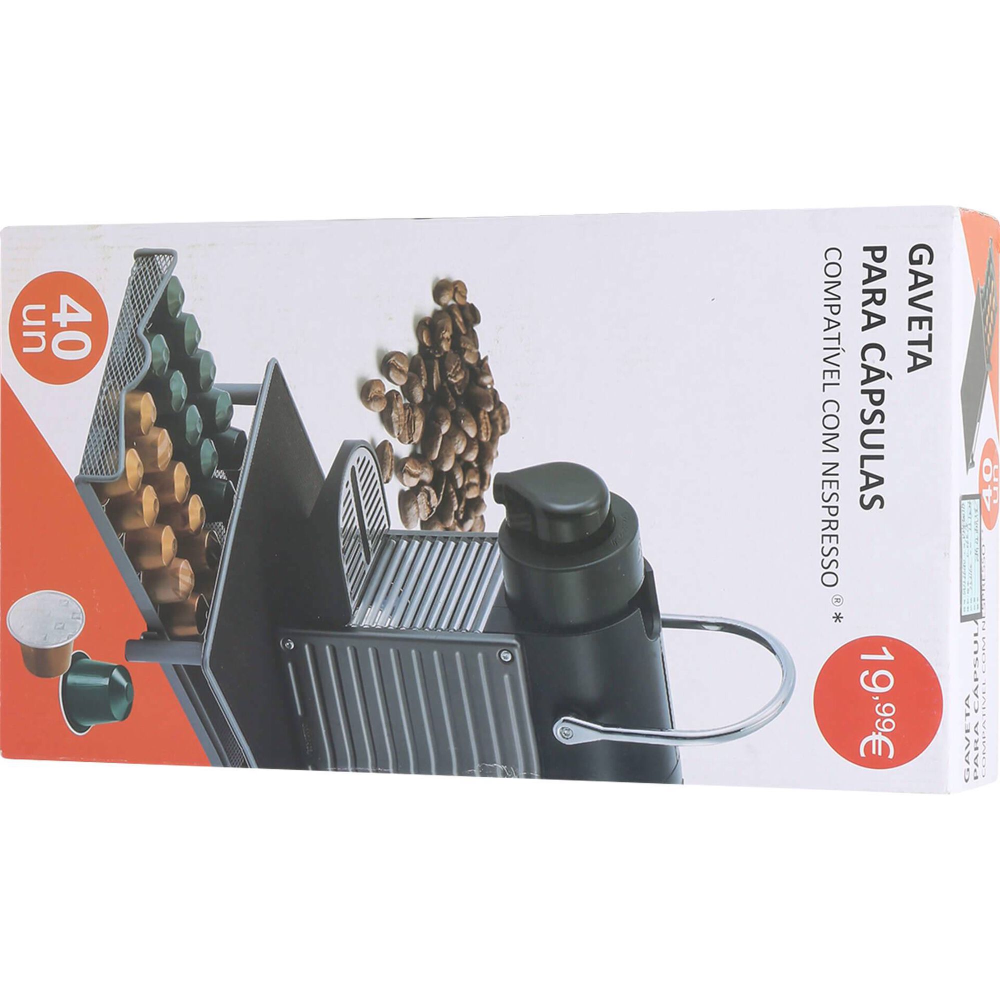 Gaveta para 40 C&aacute;psulas Nespresso Bazar&atilde;o