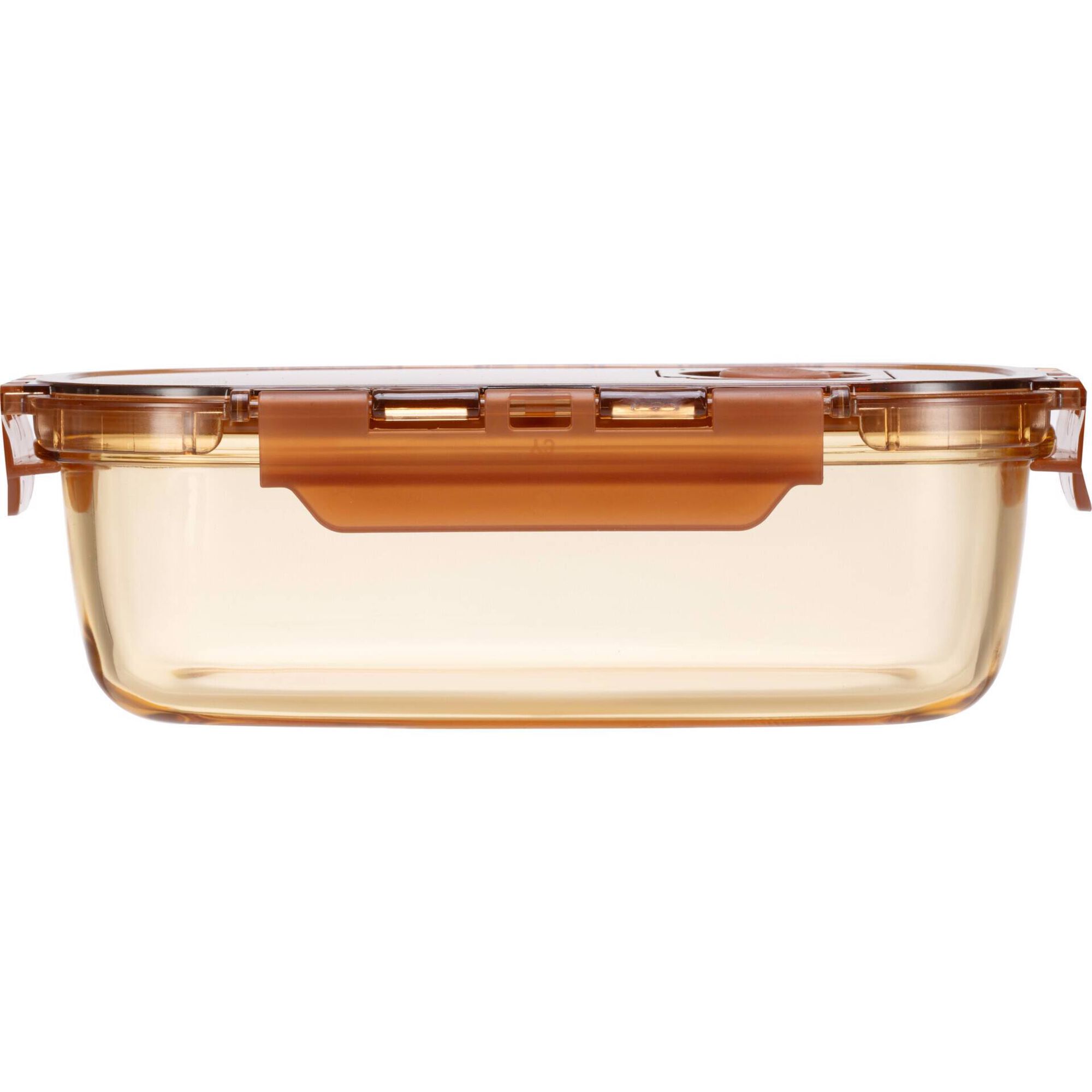 Caixa Hermética 750ml Vidro Ambar