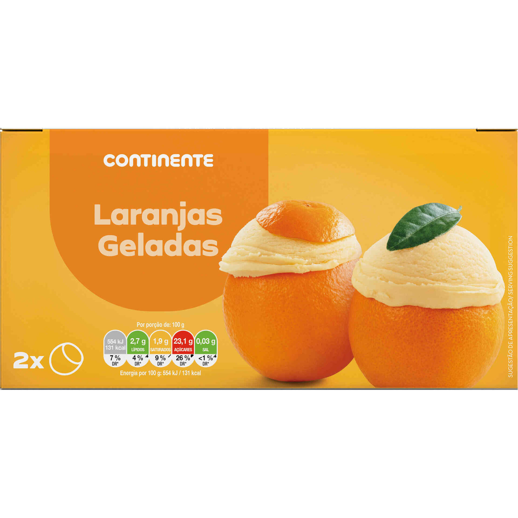 Gelado Laranjas Continente