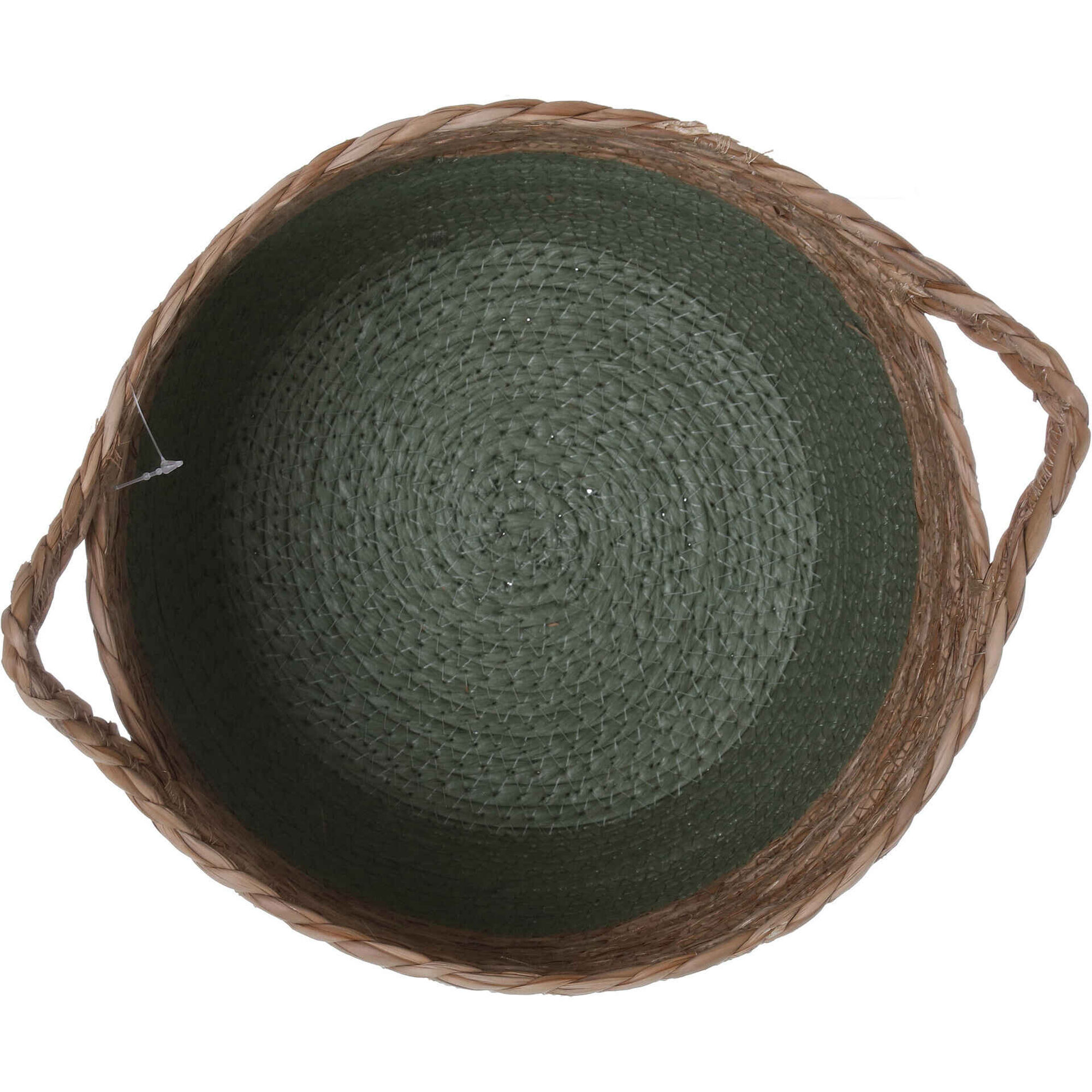 Cesto Barra Fundo Verde 26x22cm Kasa
