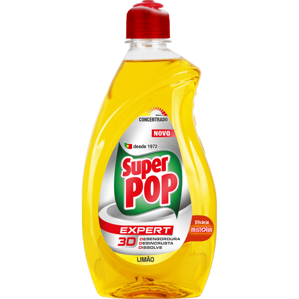 Detergente Manual Loiça Expert 3D Limão Super Pop