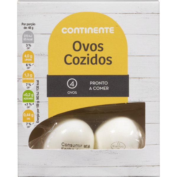 Ovos Cozidos Continente