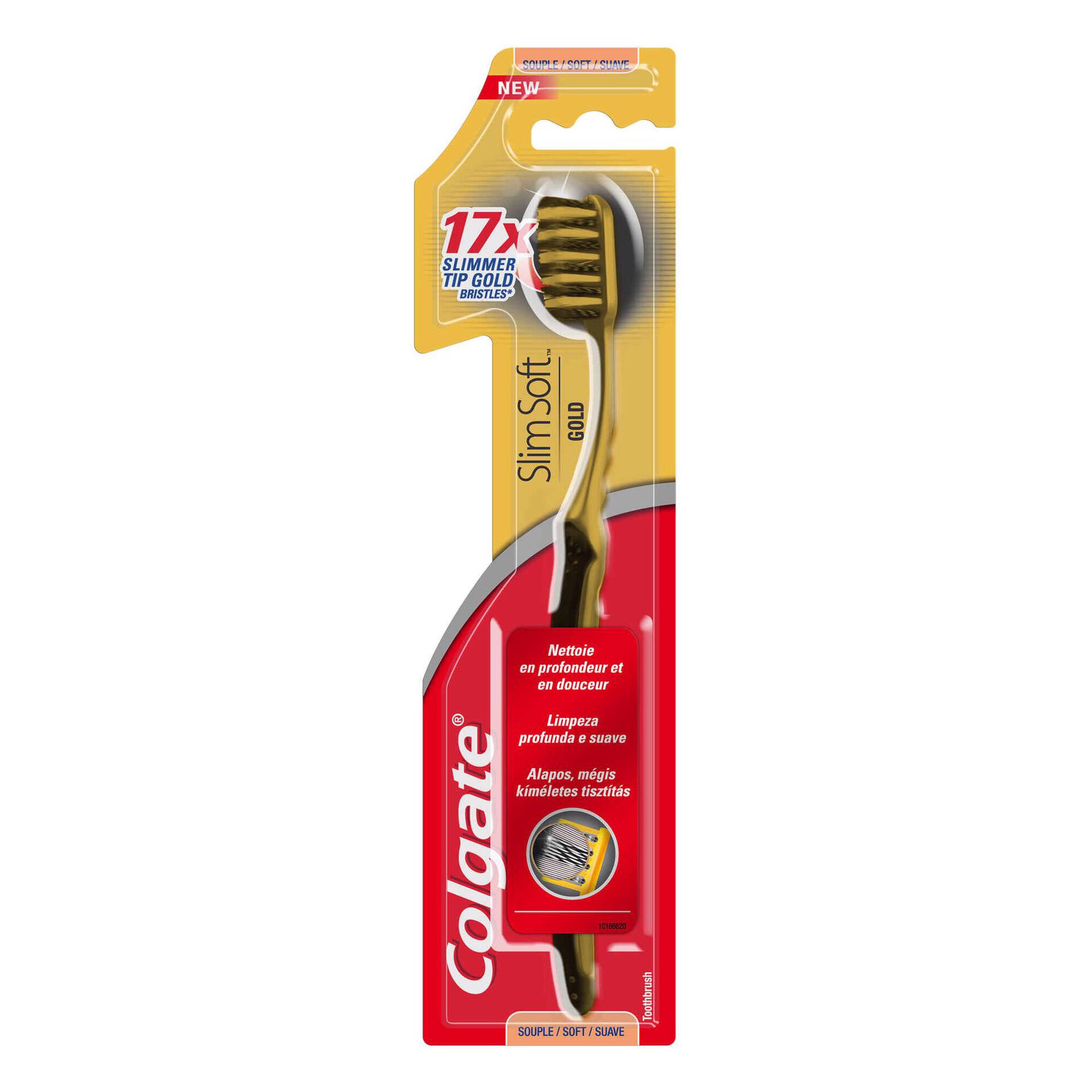 Escova de Dentes Slim Soft Gold Escova de Dentes Slim Soft Gold